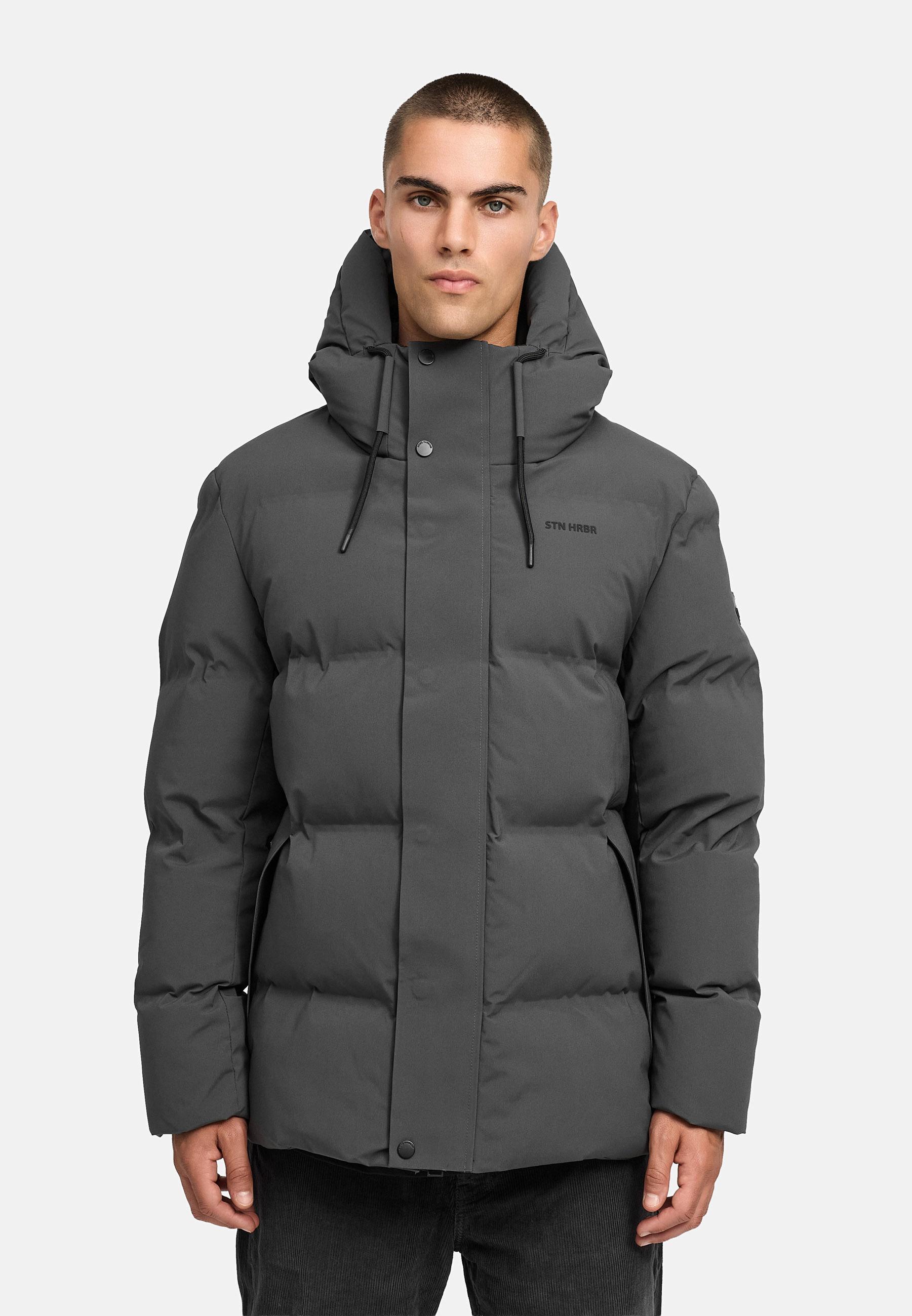 Steppjacke mit Kapuze "Taviaan XX" Anthracite