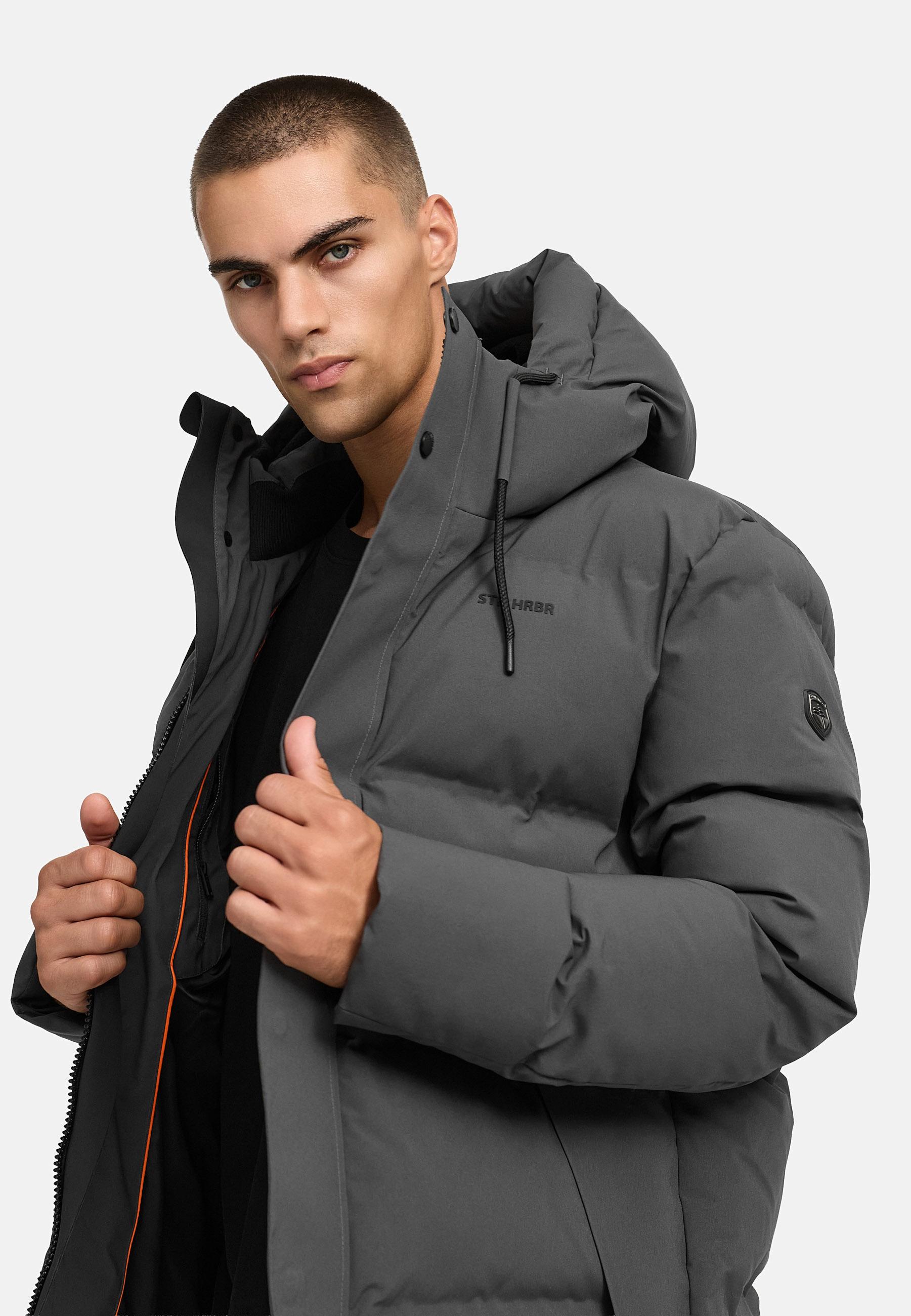 Steppjacke mit Kapuze "Taviaan XX" Anthracite