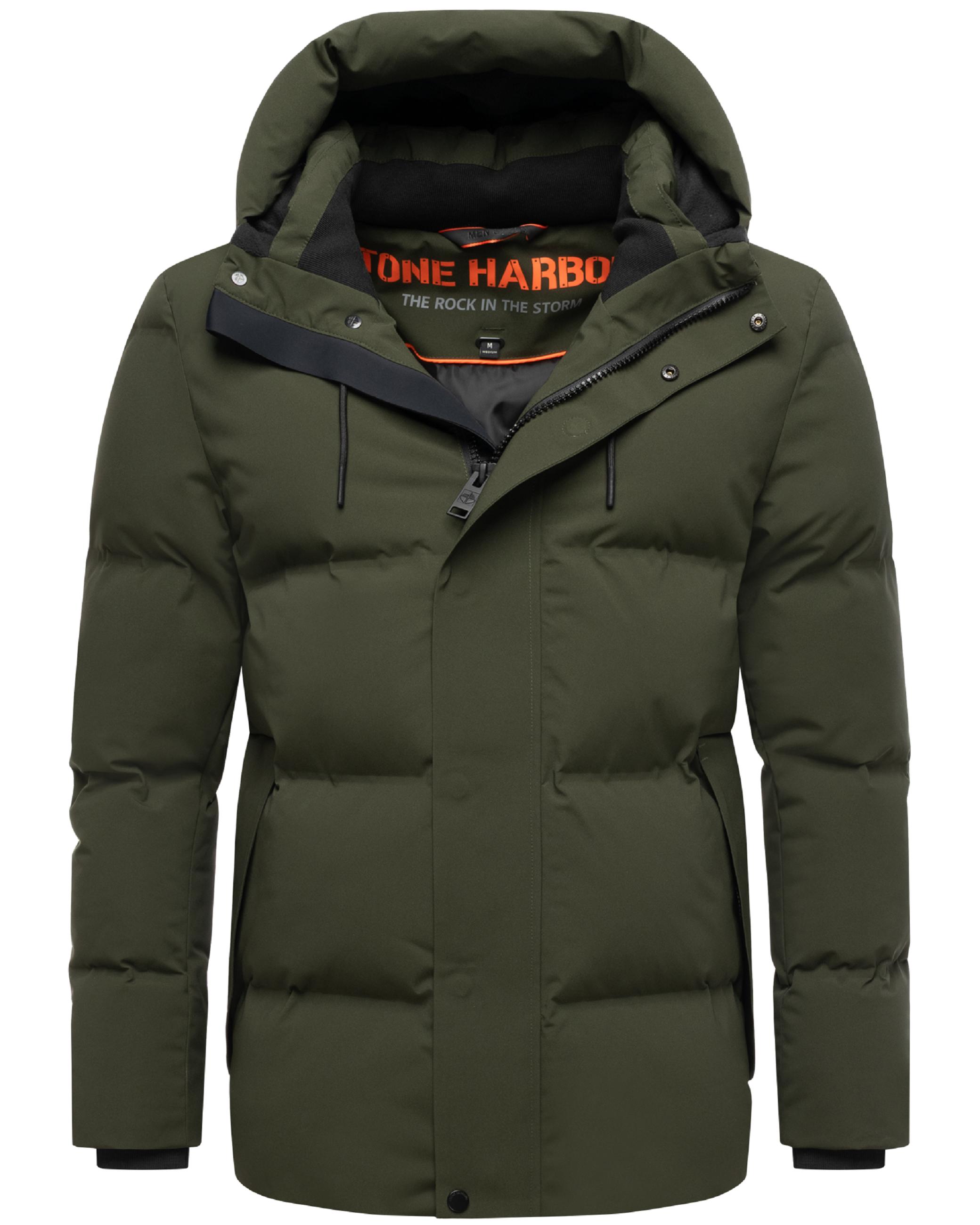Steppjacke mit Kapuze "Taviaan XX" Dark Olive