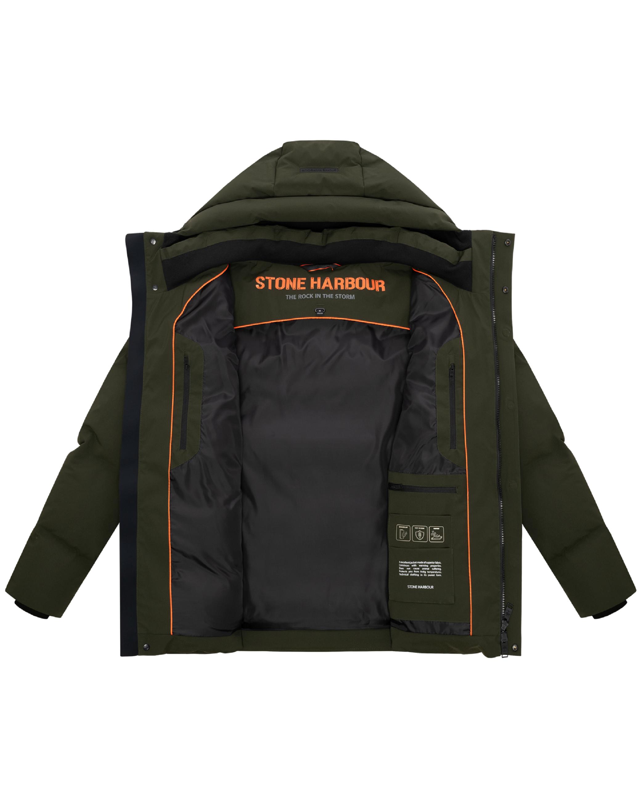 Steppjacke mit Kapuze "Taviaan XX" Dark Olive
