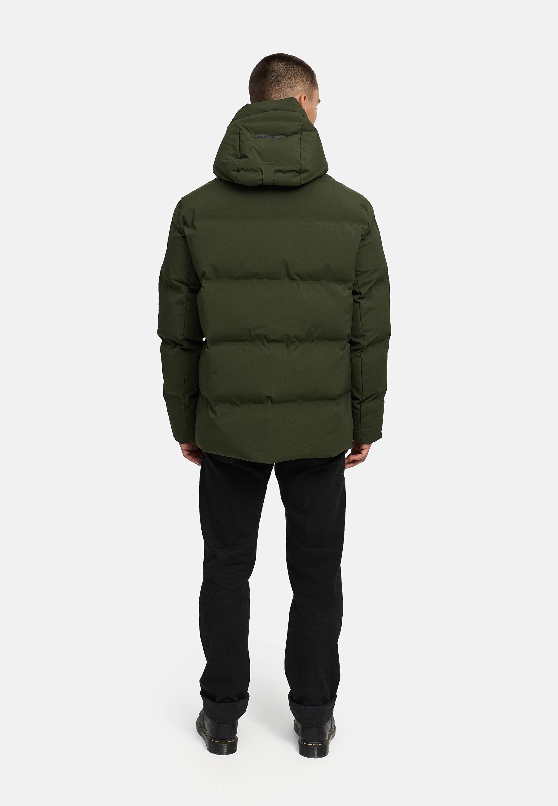 Steppjacke mit Kapuze "Taviaan XX" Dark Olive