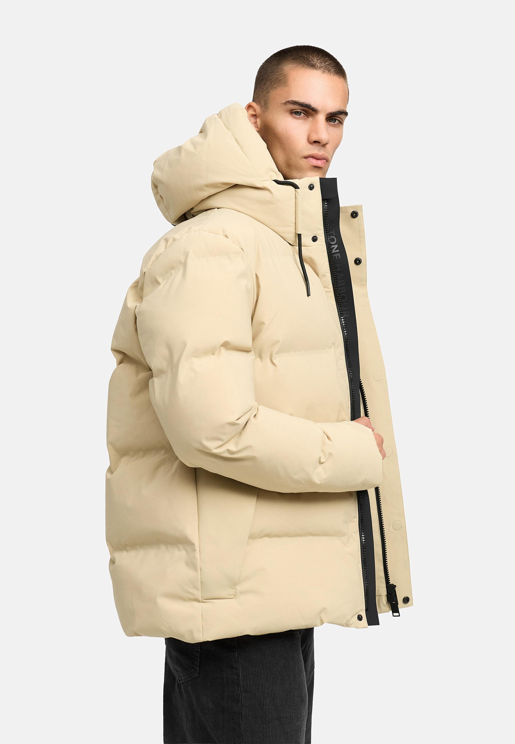Steppjacke mit Kapuze "Taviaan XX" Sand