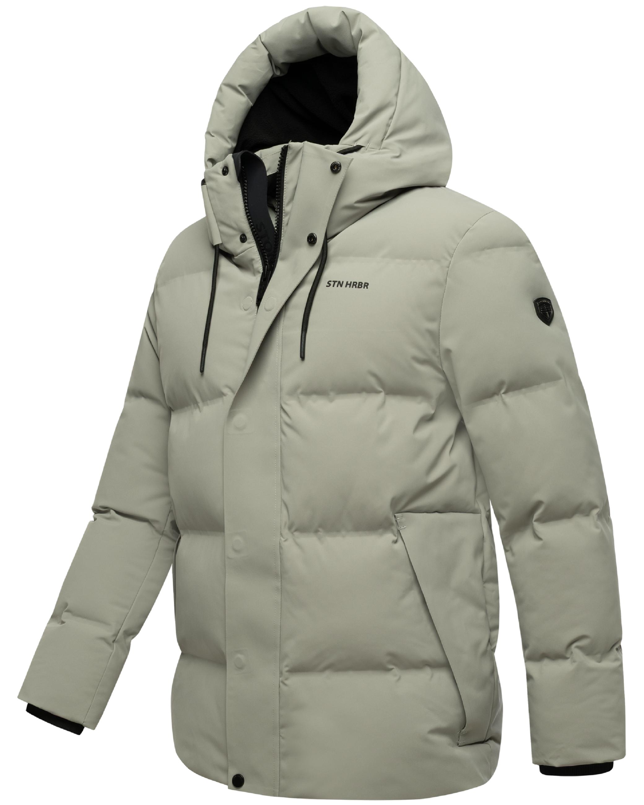Steppjacke mit Kapuze "Taviaan XX" Silver Grey