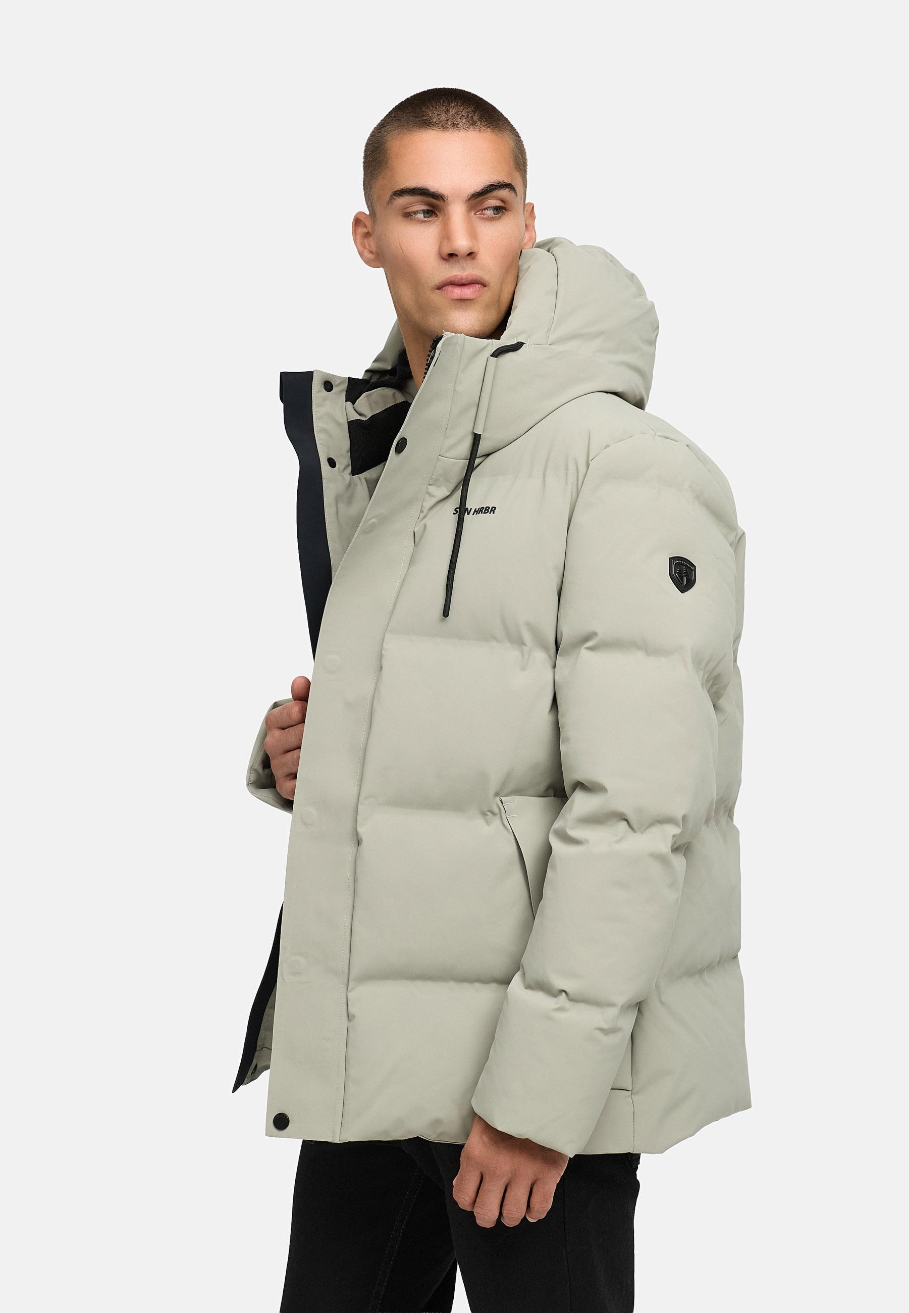 Steppjacke mit Kapuze "Taviaan XX" Silver Grey