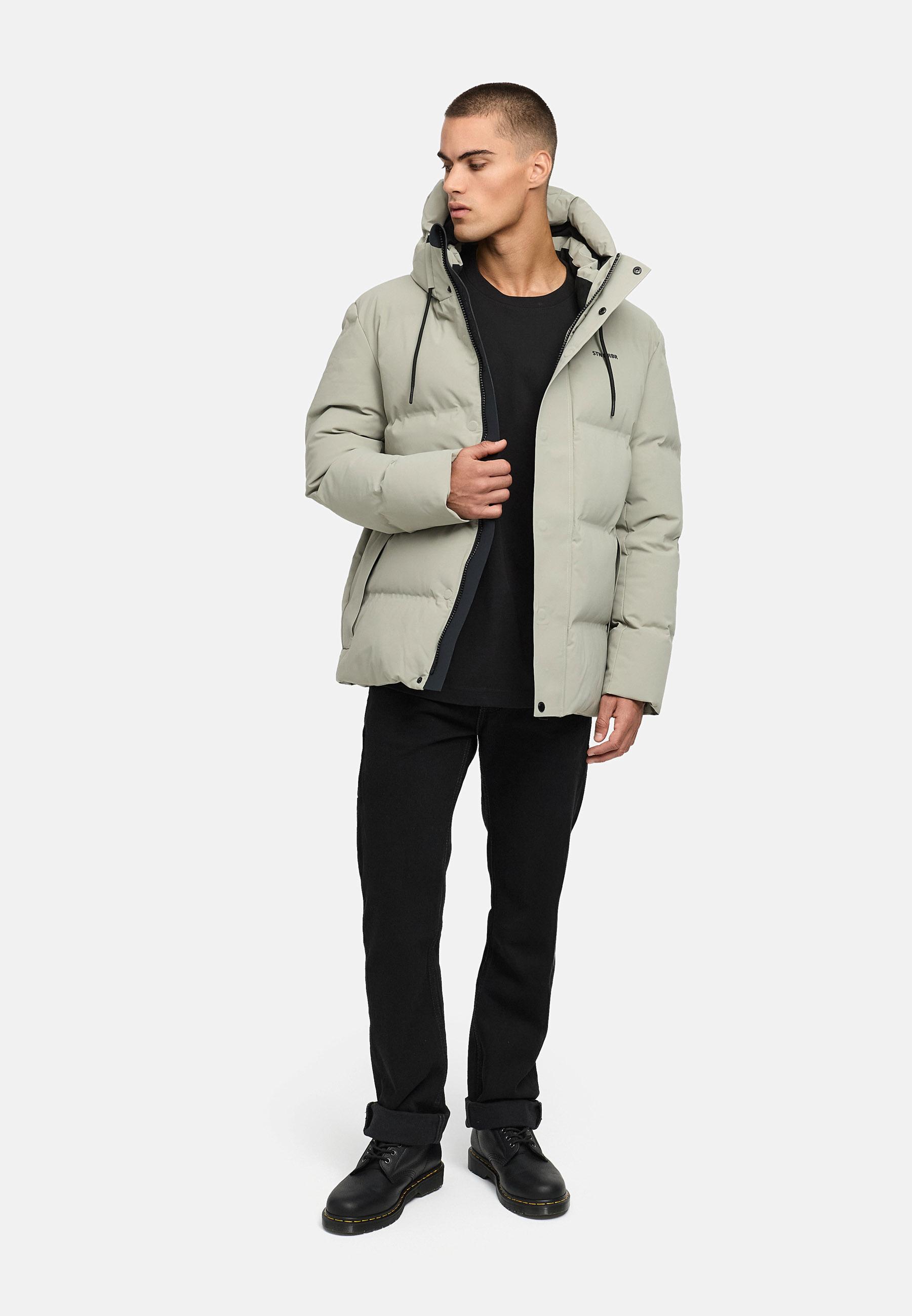 Steppjacke mit Kapuze "Taviaan XX" Silver Grey