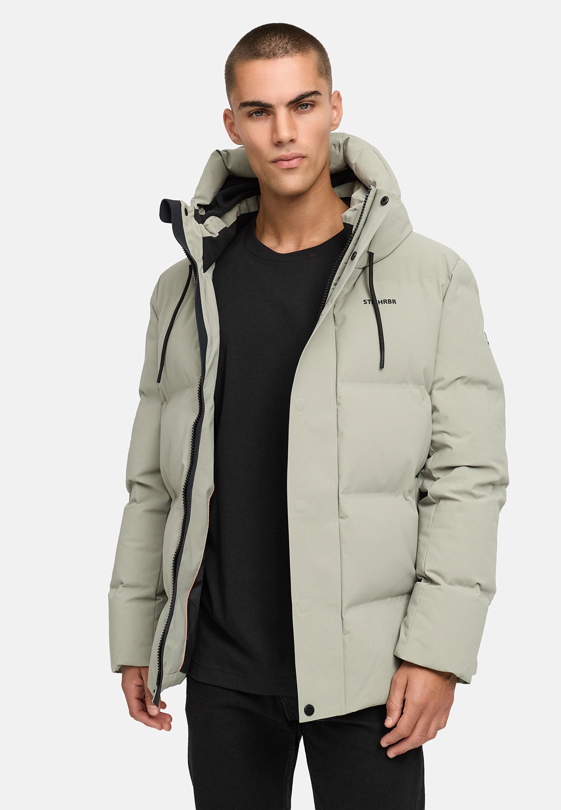 Steppjacke mit Kapuze "Taviaan XX" Silver Grey