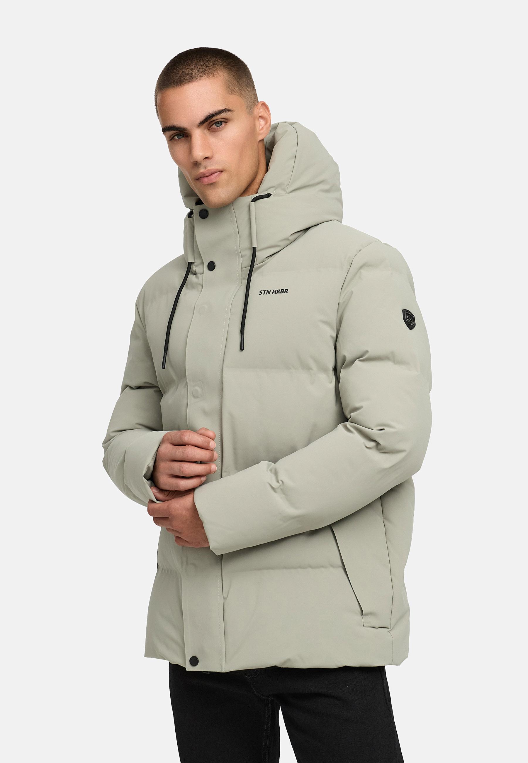 Steppjacke mit Kapuze "Taviaan XX" Silver Grey