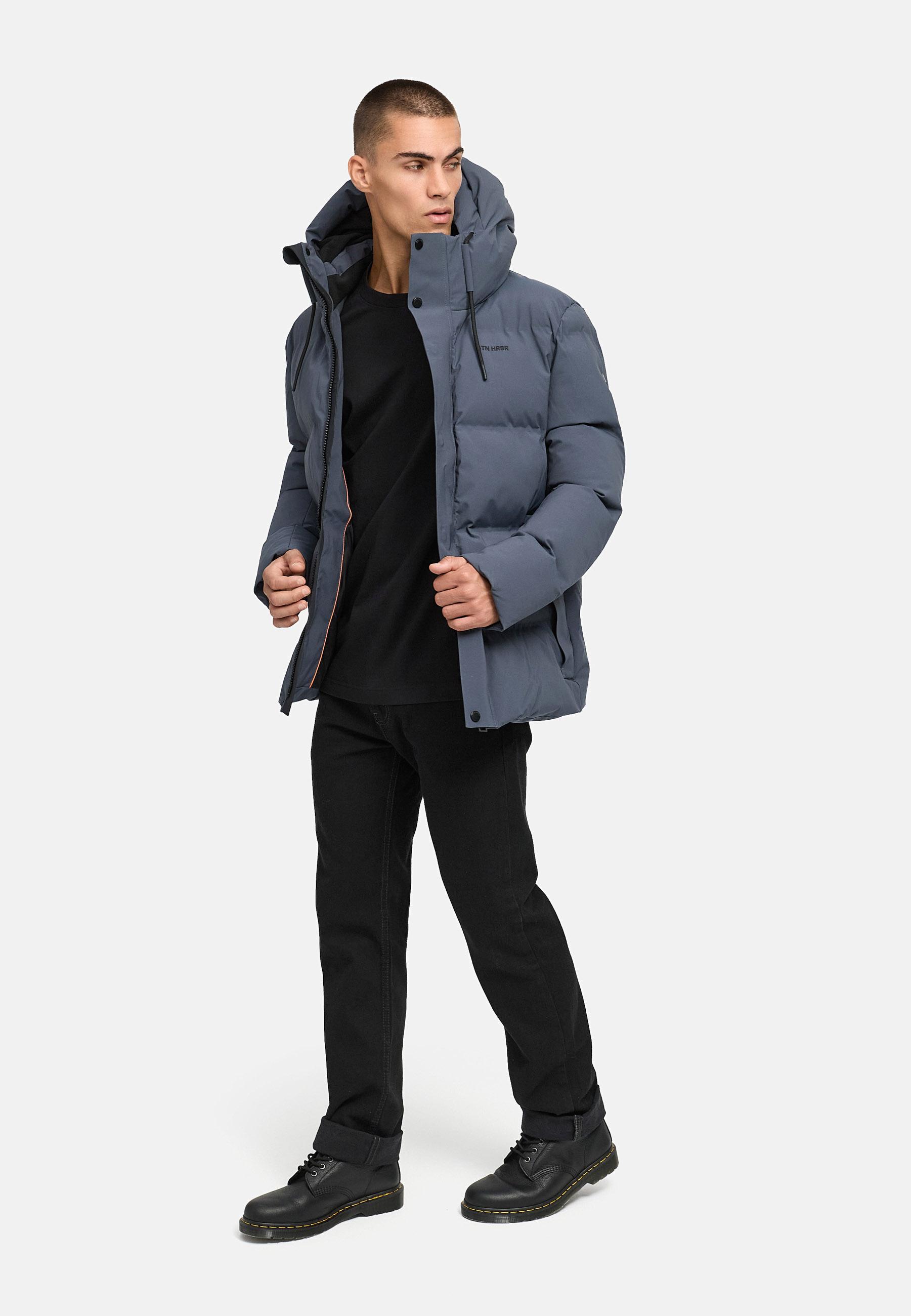 Steppjacke mit Kapuze "Taviaan XX" Stone Blue