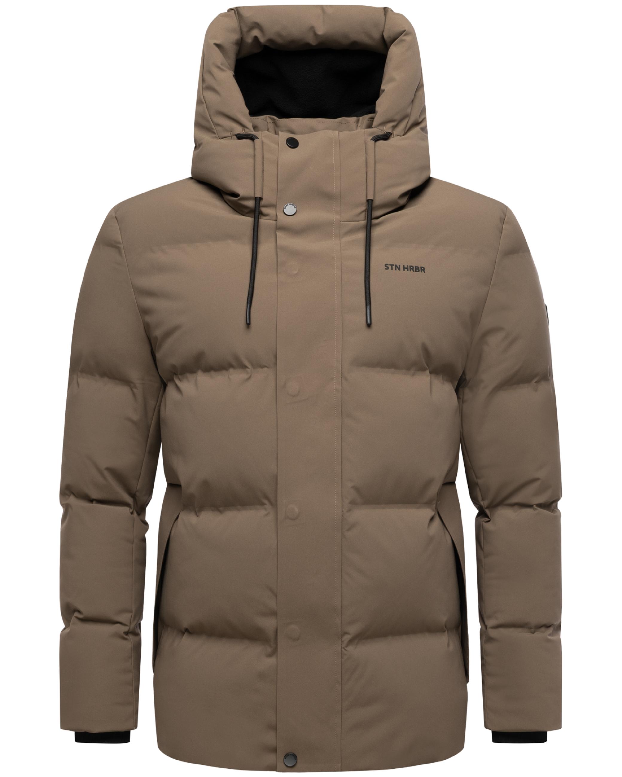 Steppjacke mit Kapuze "Taviaan XX" Stone Brown
