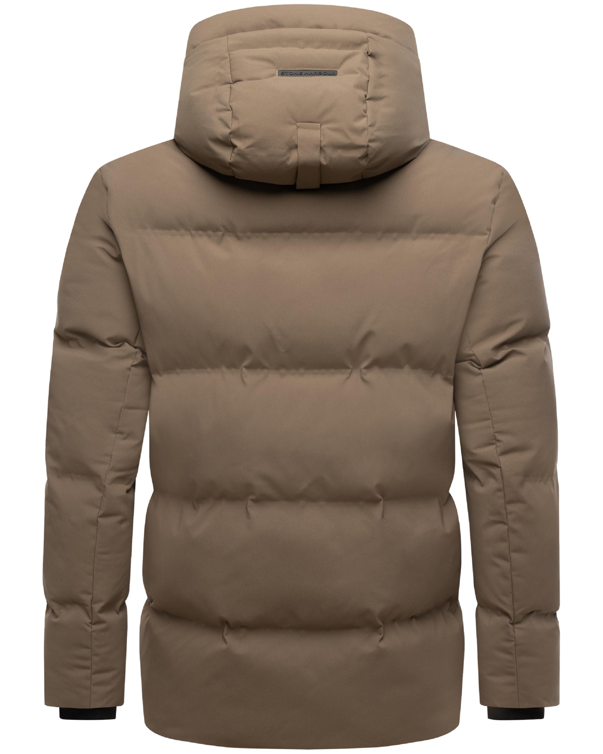 Steppjacke mit Kapuze "Taviaan XX" Stone Brown
