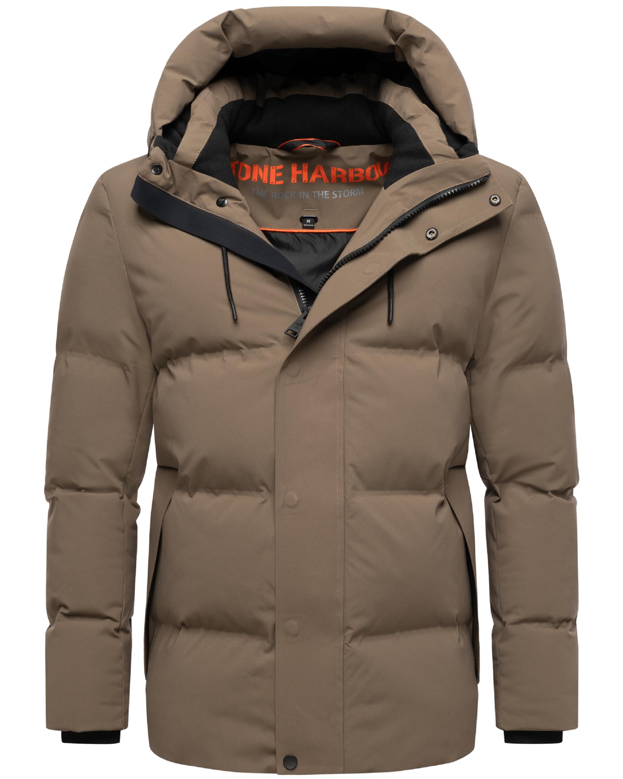 Steppjacke mit Kapuze "Taviaan XX" Stone Brown