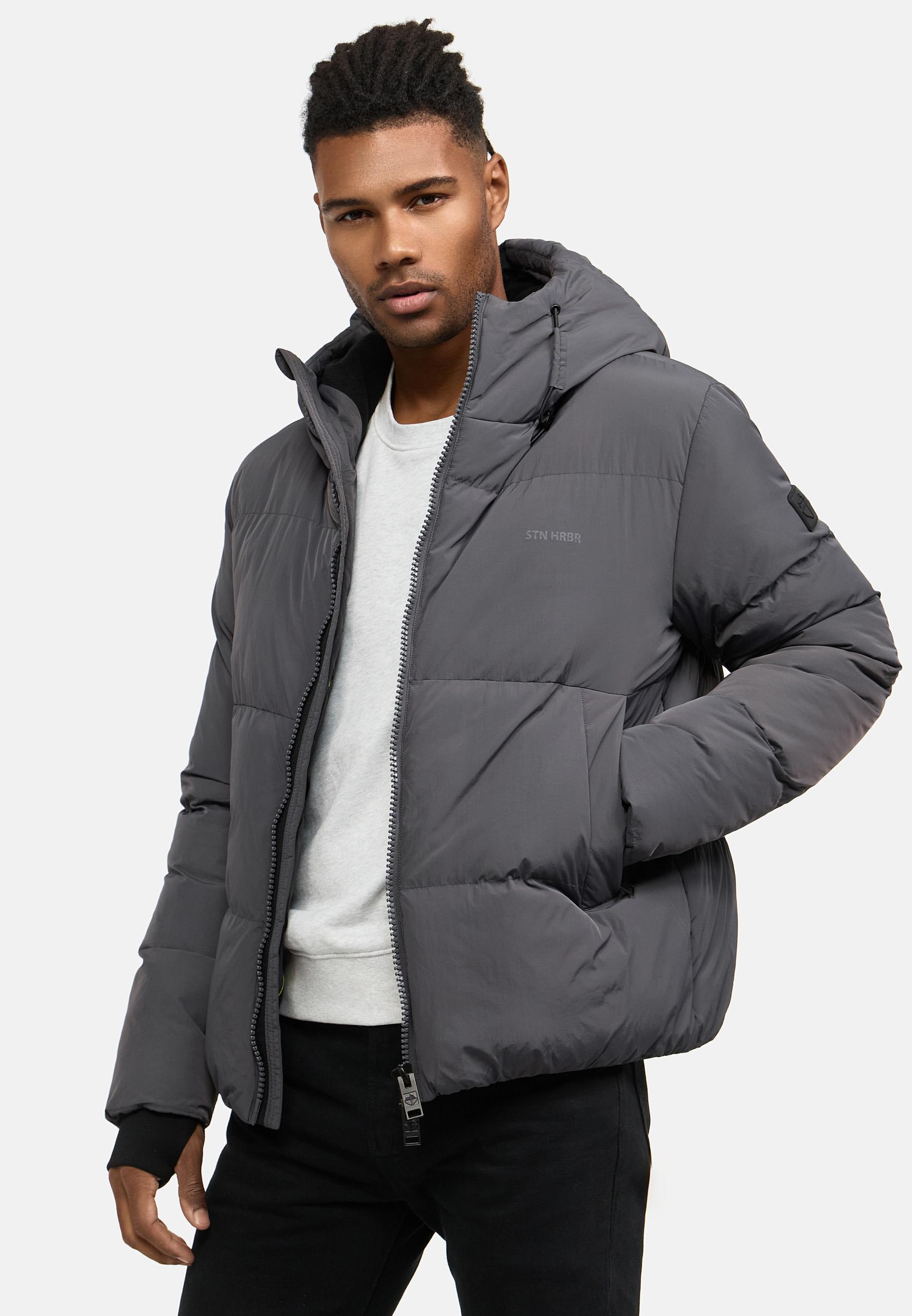 Winter Steppjacke mit Kapuze "Tayroos XX" Anthracite