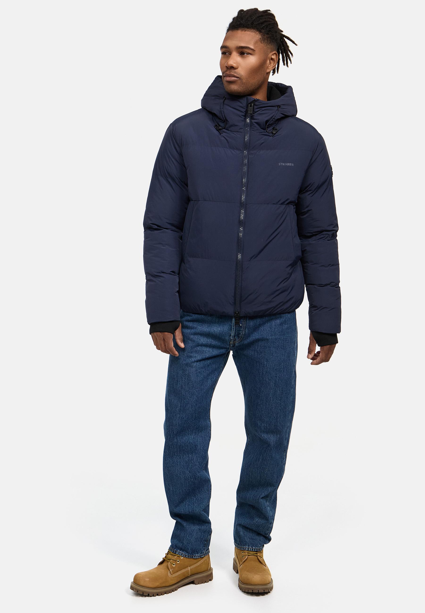 Winter Steppjacke mit Kapuze "Tayroos XX" Navy