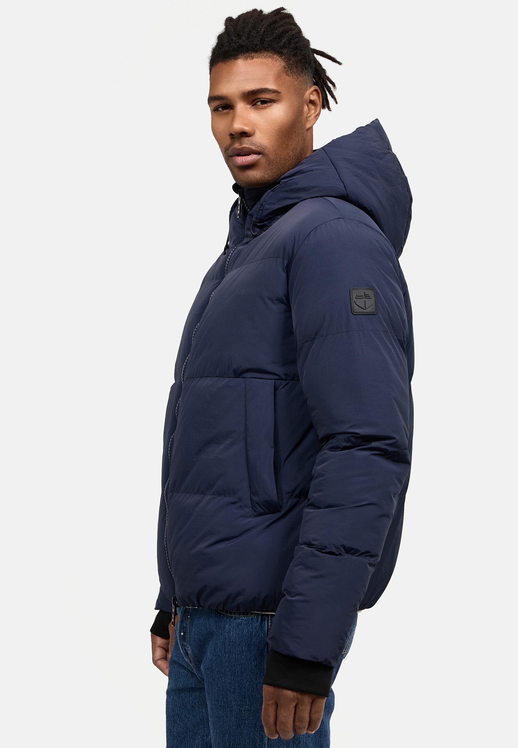 Winter Steppjacke mit Kapuze "Tayroos XX" Navy