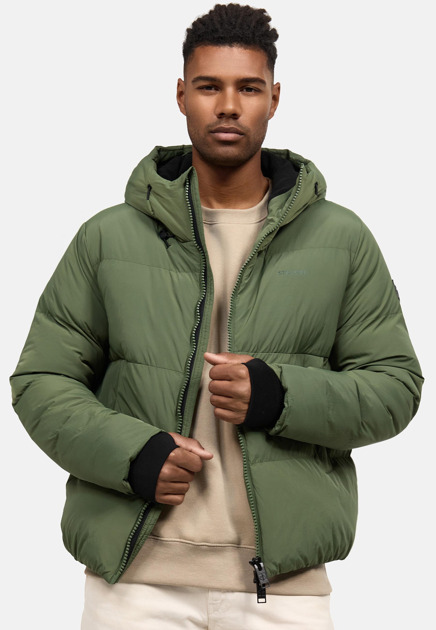 Winter Steppjacke mit Kapuze "Tayroos XX" Pine Olive