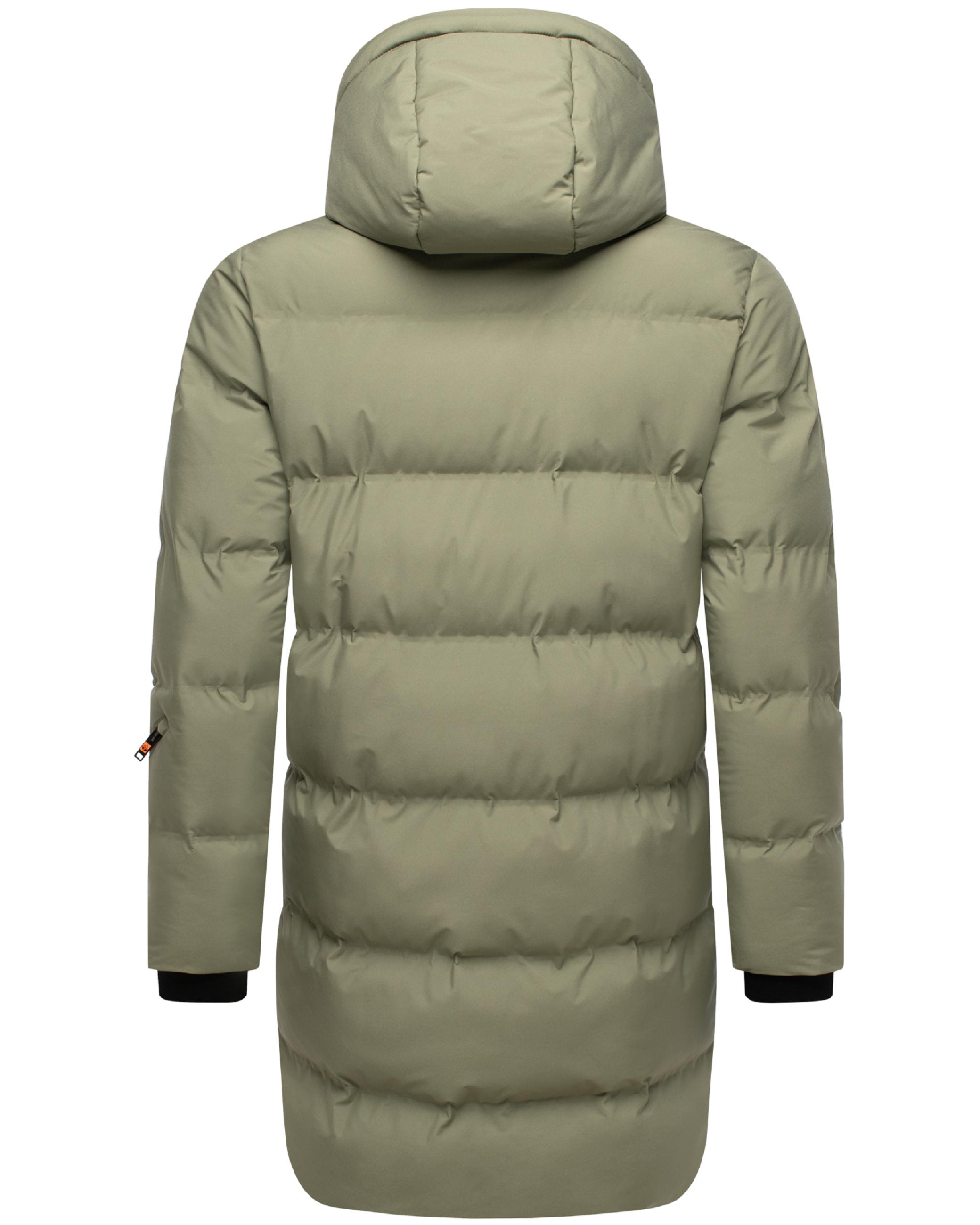 Winter Steppmantel mit abnehmbarer Kapuze "Thadeek XX" Dusty Olive