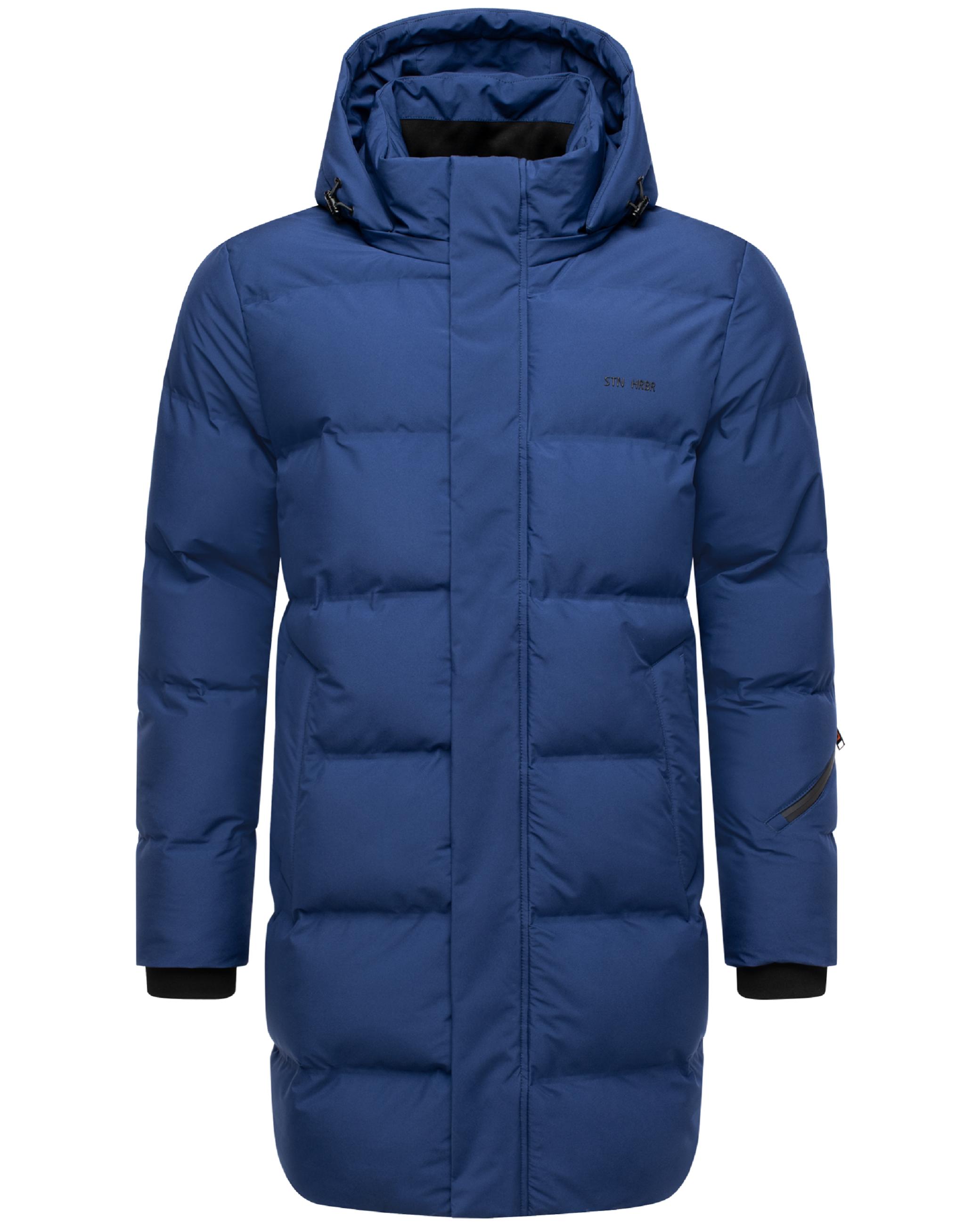 Winter Steppmantel mit abnehmbarer Kapuze "Thadeek XX" Navy
