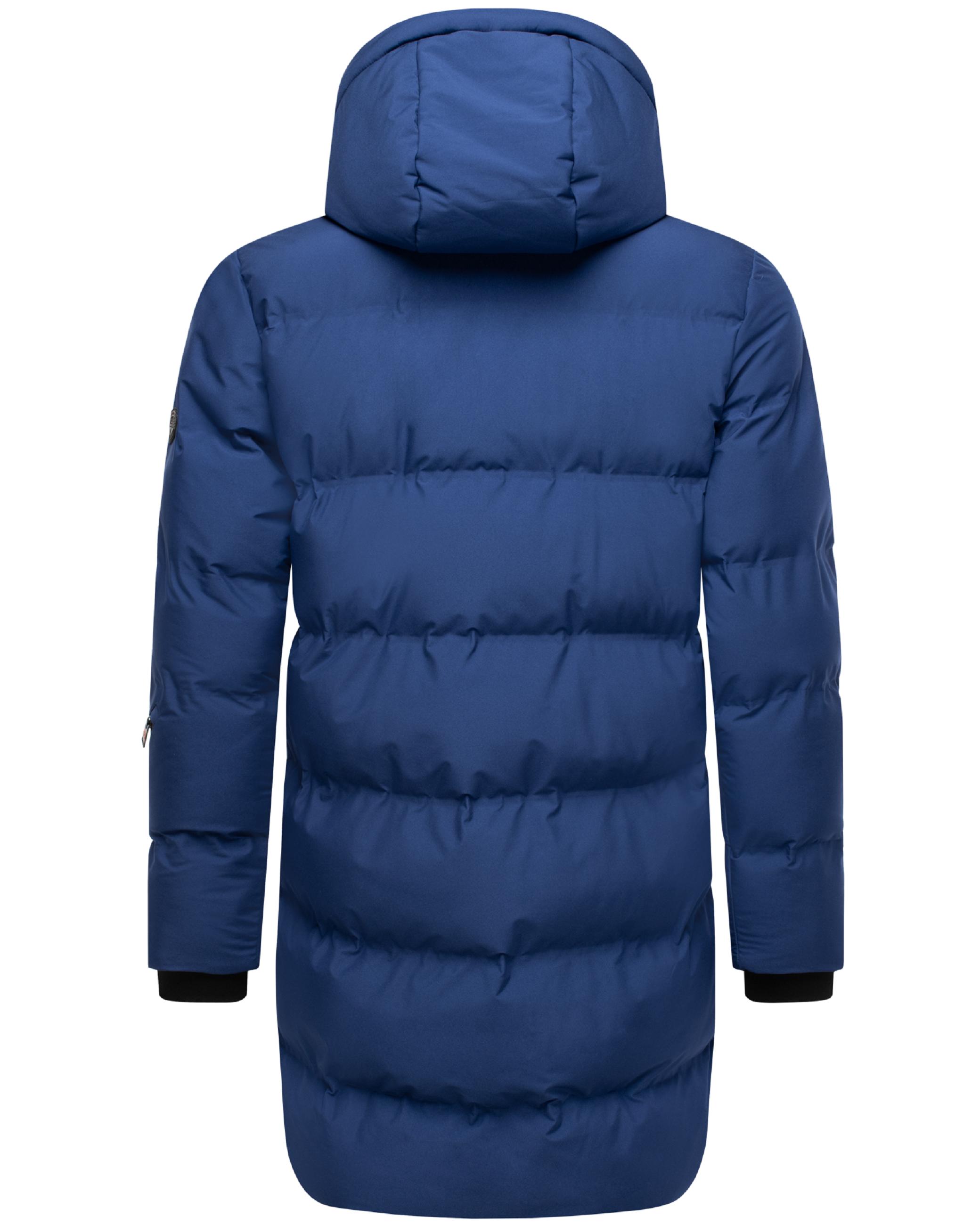 Winter Steppmantel mit abnehmbarer Kapuze "Thadeek XX" Navy