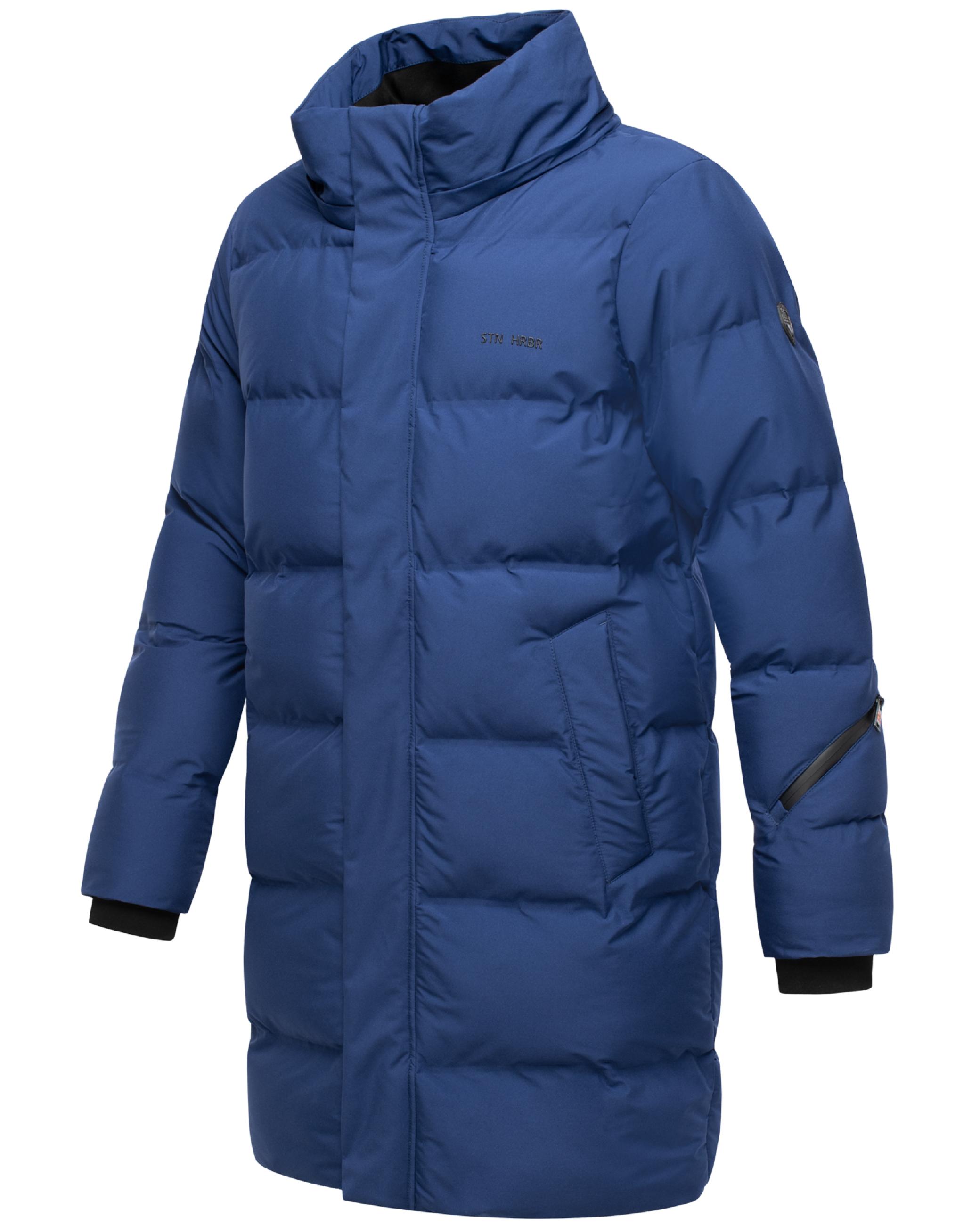 Winter Steppmantel mit abnehmbarer Kapuze "Thadeek XX" Navy