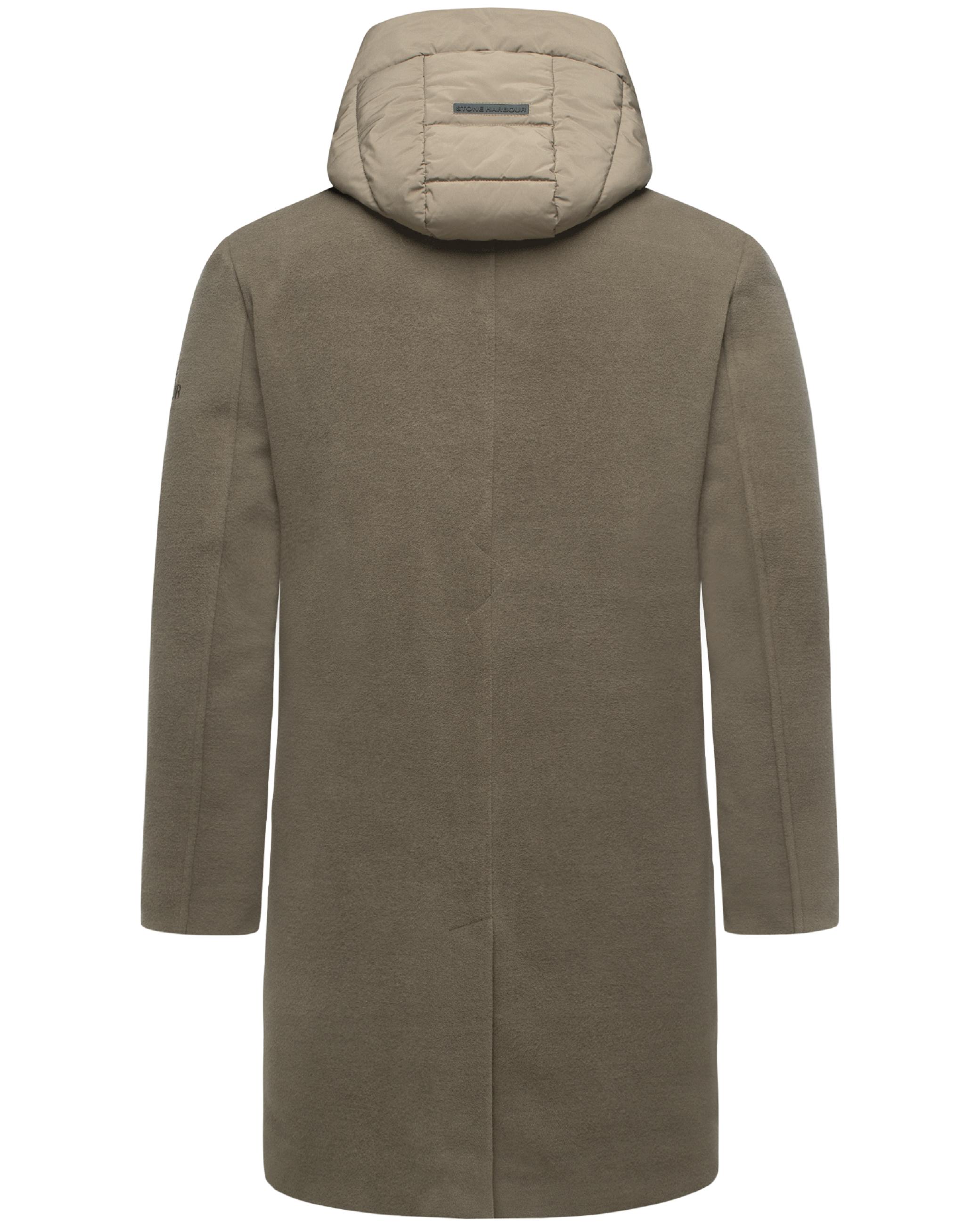 Winter Kurzmantel in Wollmantel-Optik "Thiagoo XX" Stone Brown