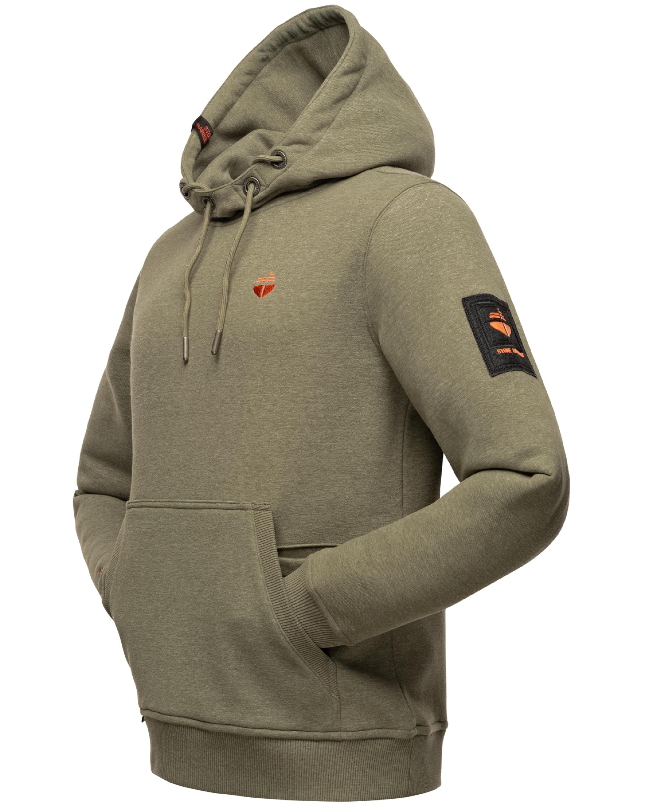 Sportlicher Hoodie "Ty Trey" Dusty Olive Melange