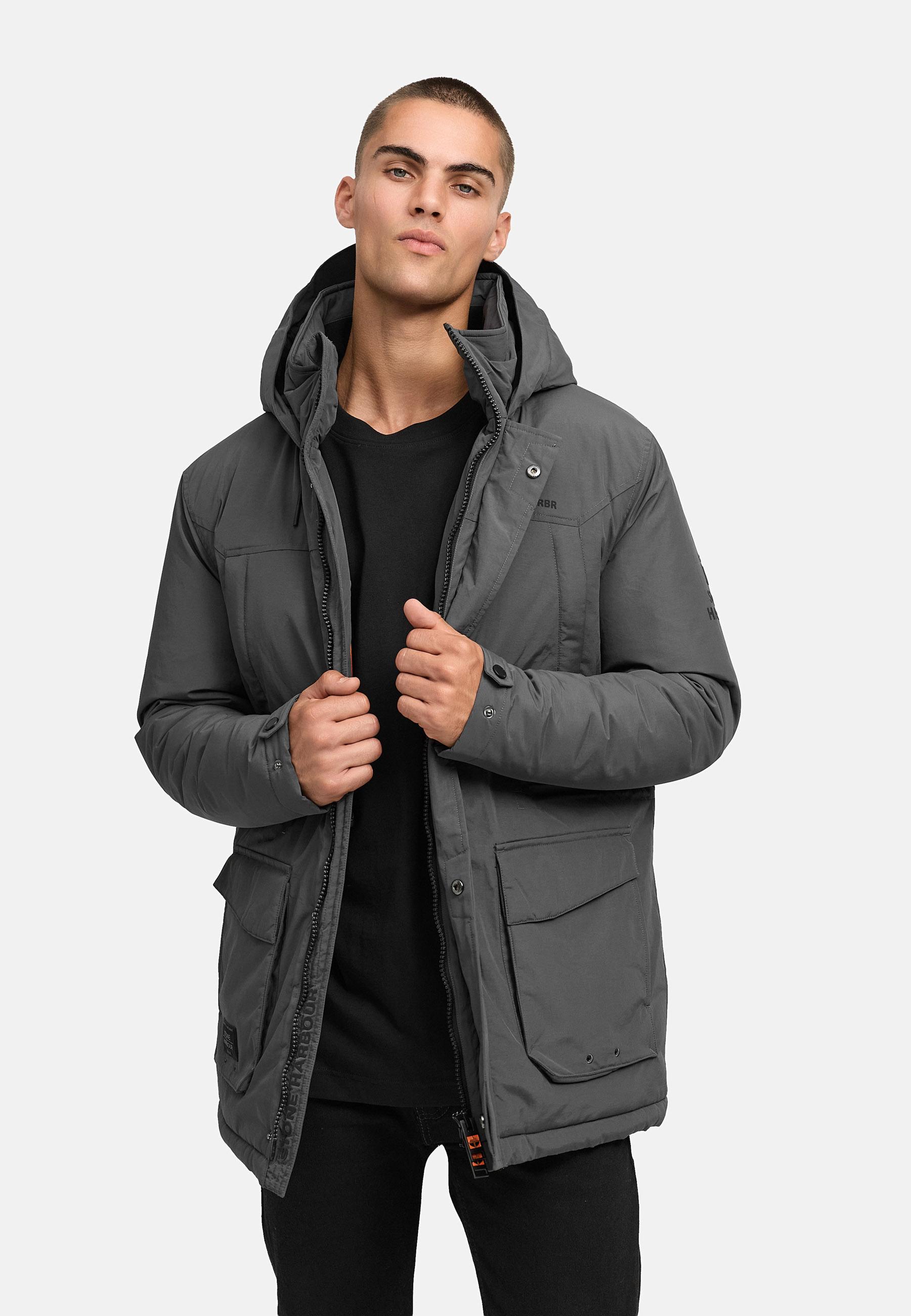Winterjacke mit Kapuze "Wadiim XX" Anthracite