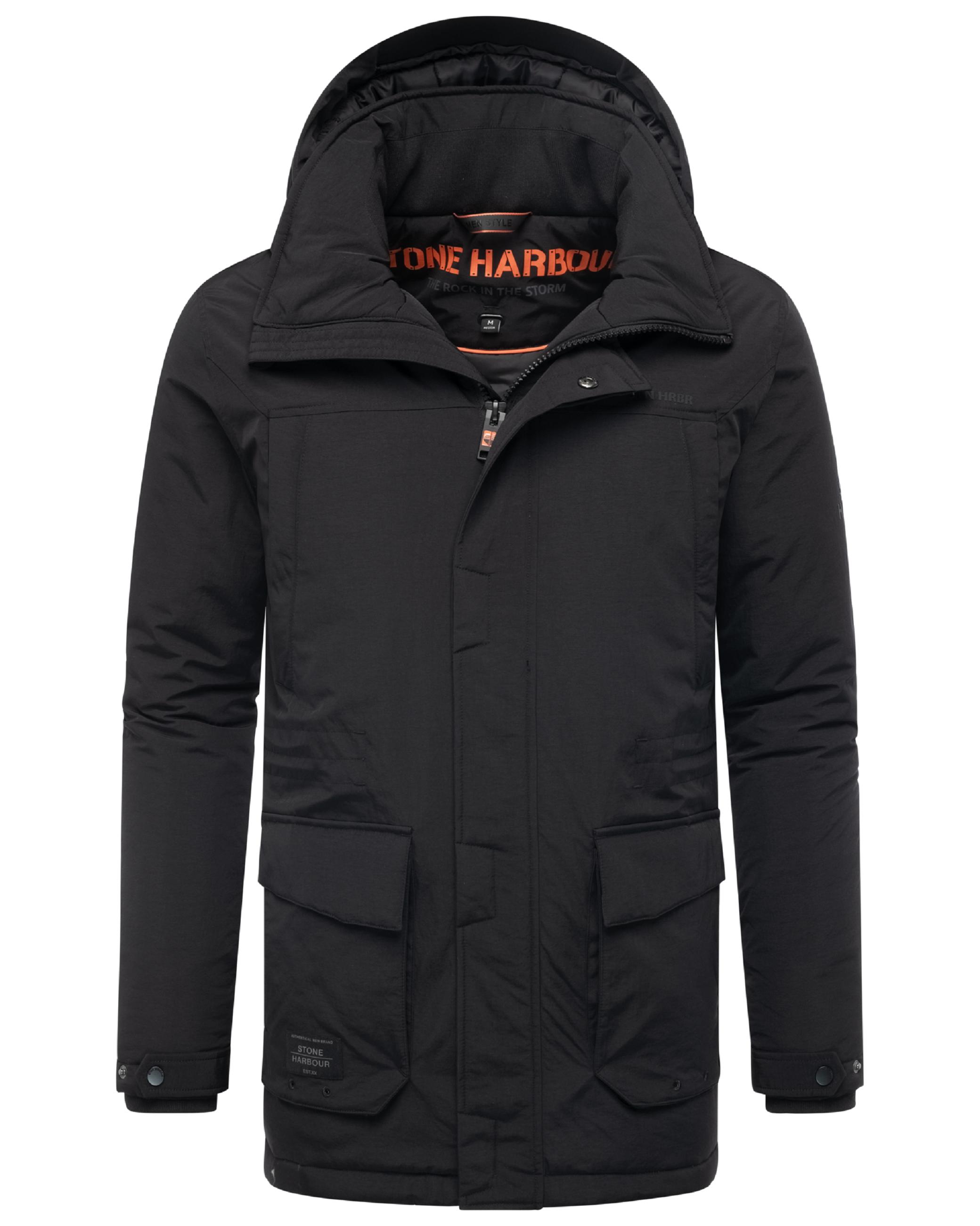 Winterjacke mit Kapuze "Wadiim XX" Black