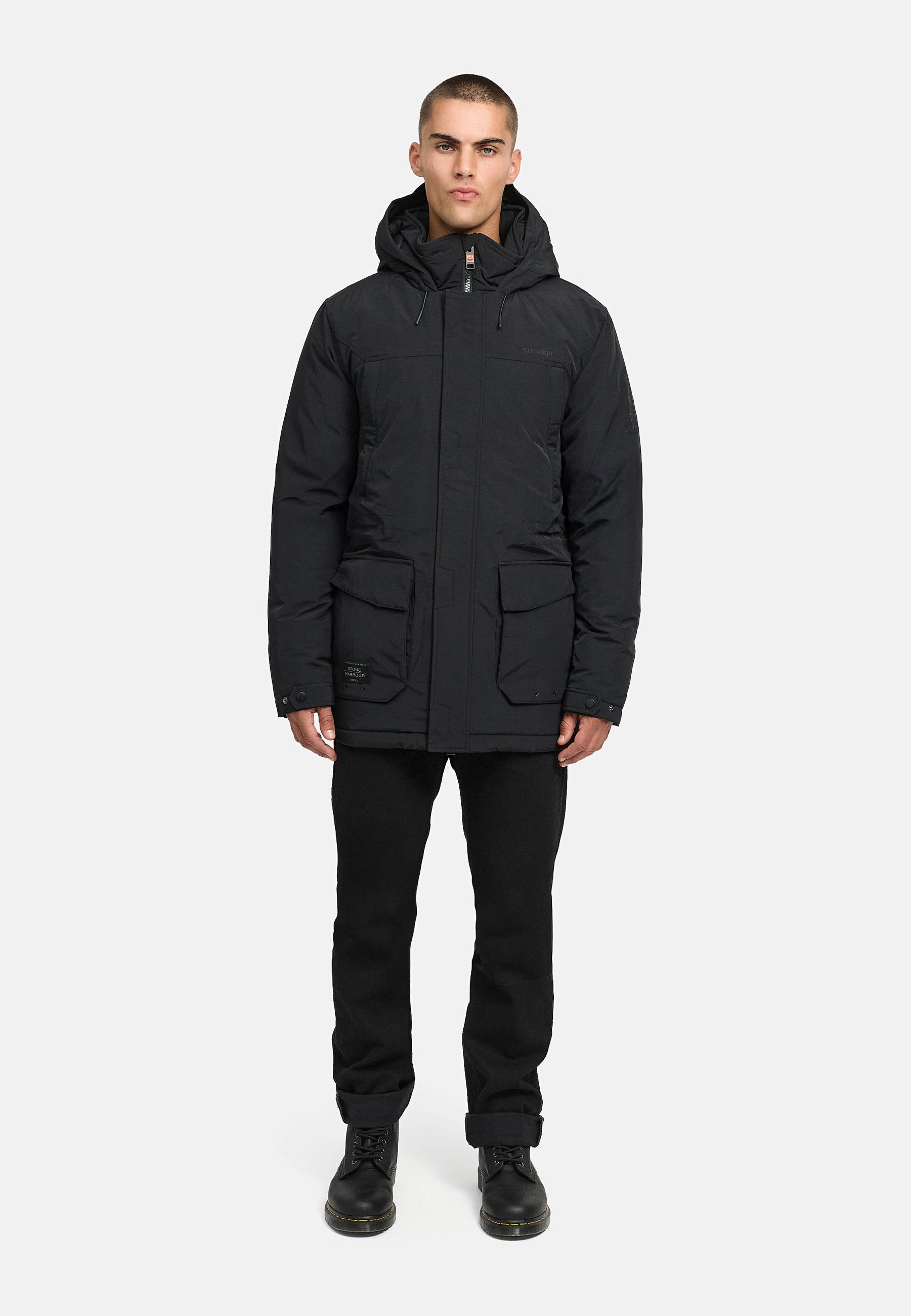 Winterjacke mit Kapuze "Wadiim XX" Black