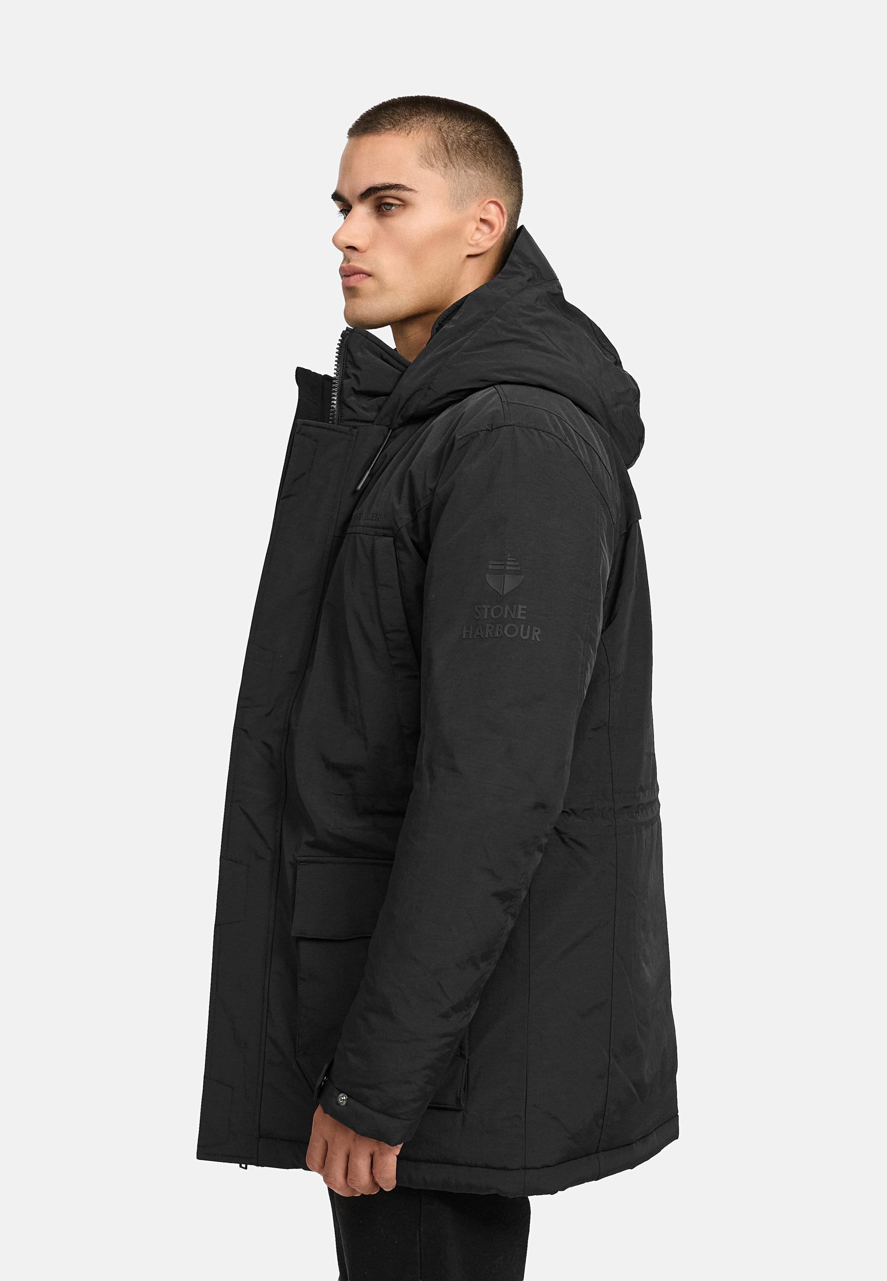 Winterjacke mit Kapuze "Wadiim XX" Black