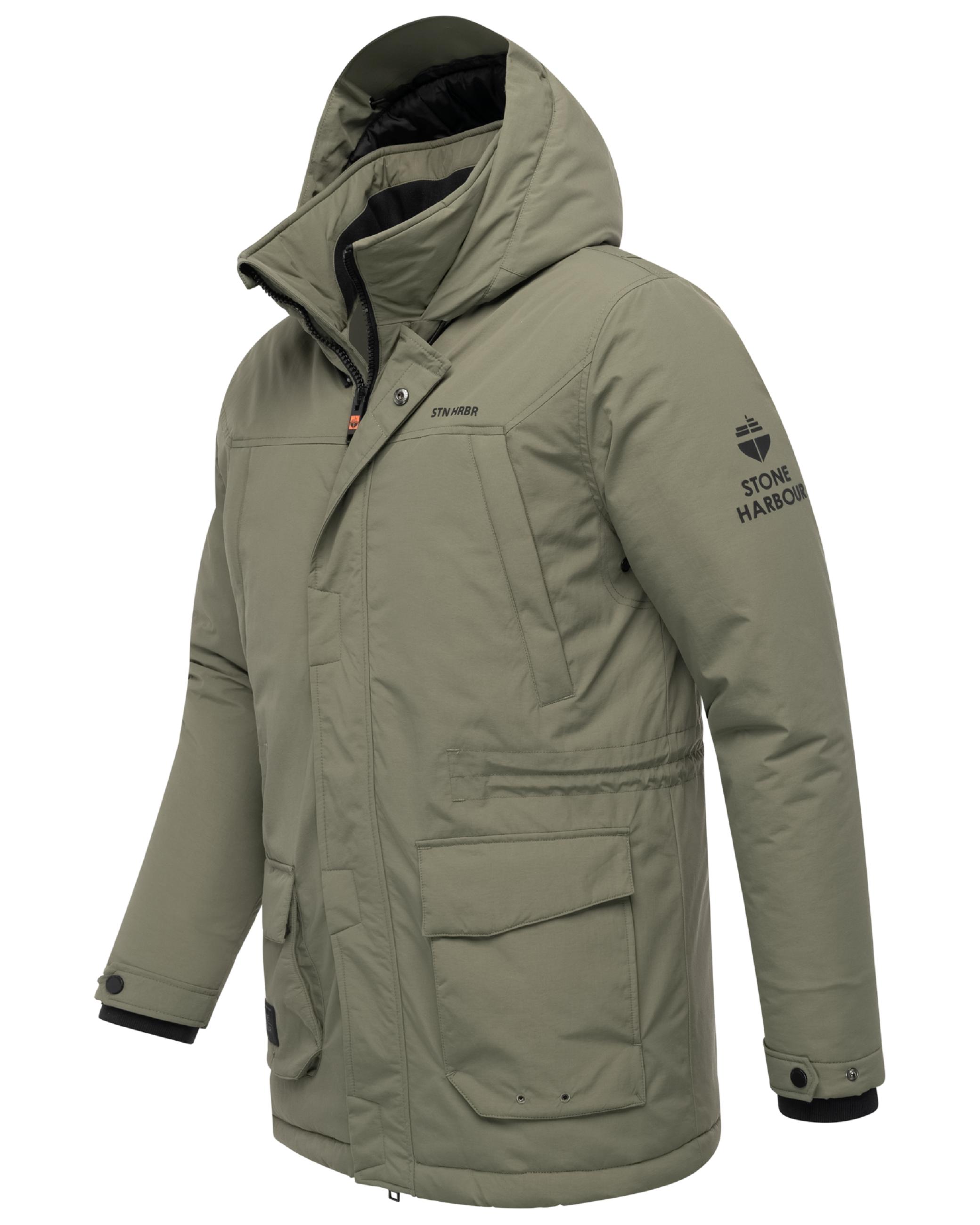 Winterjacke mit Kapuze "Wadiim XX" Dusty Olive