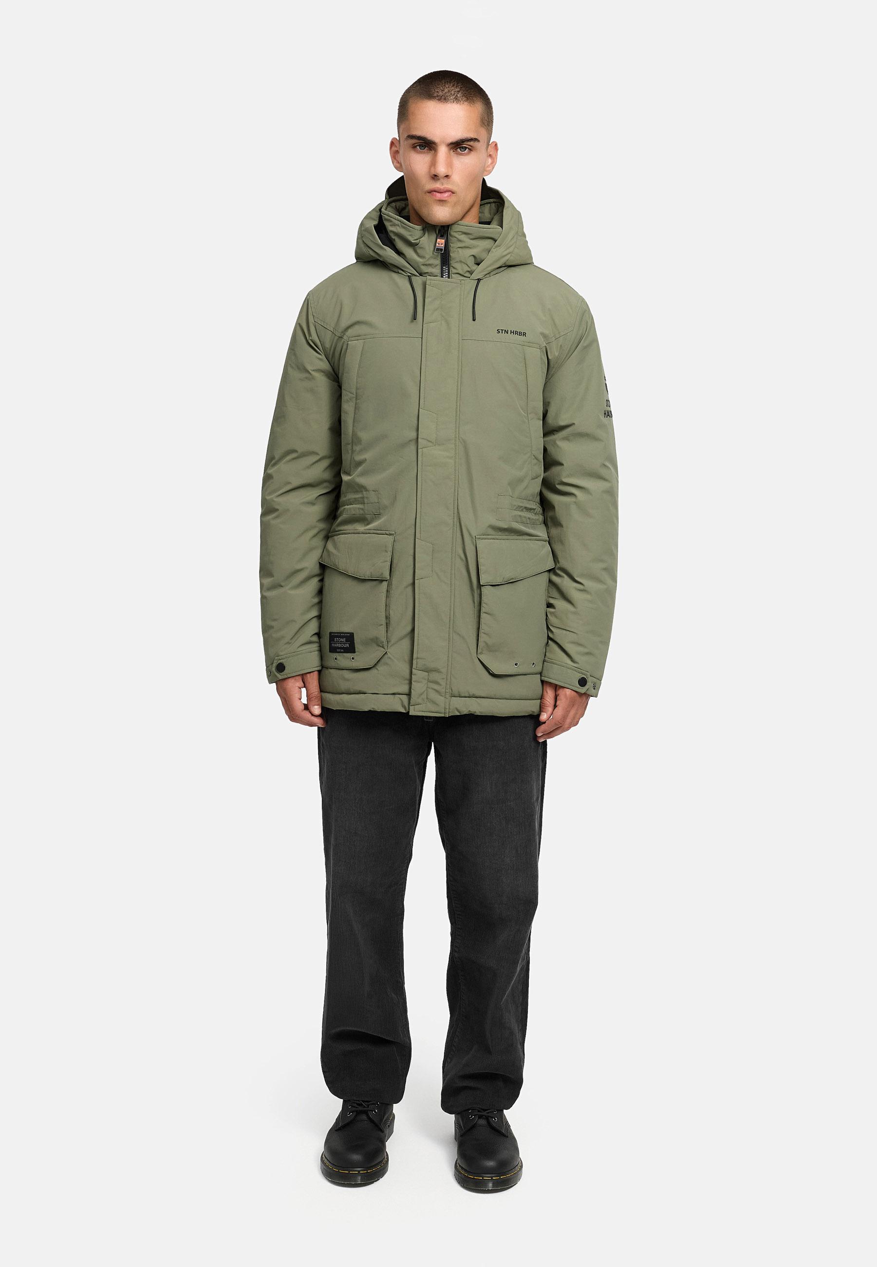 Winterjacke mit Kapuze "Wadiim XX" Dusty Olive