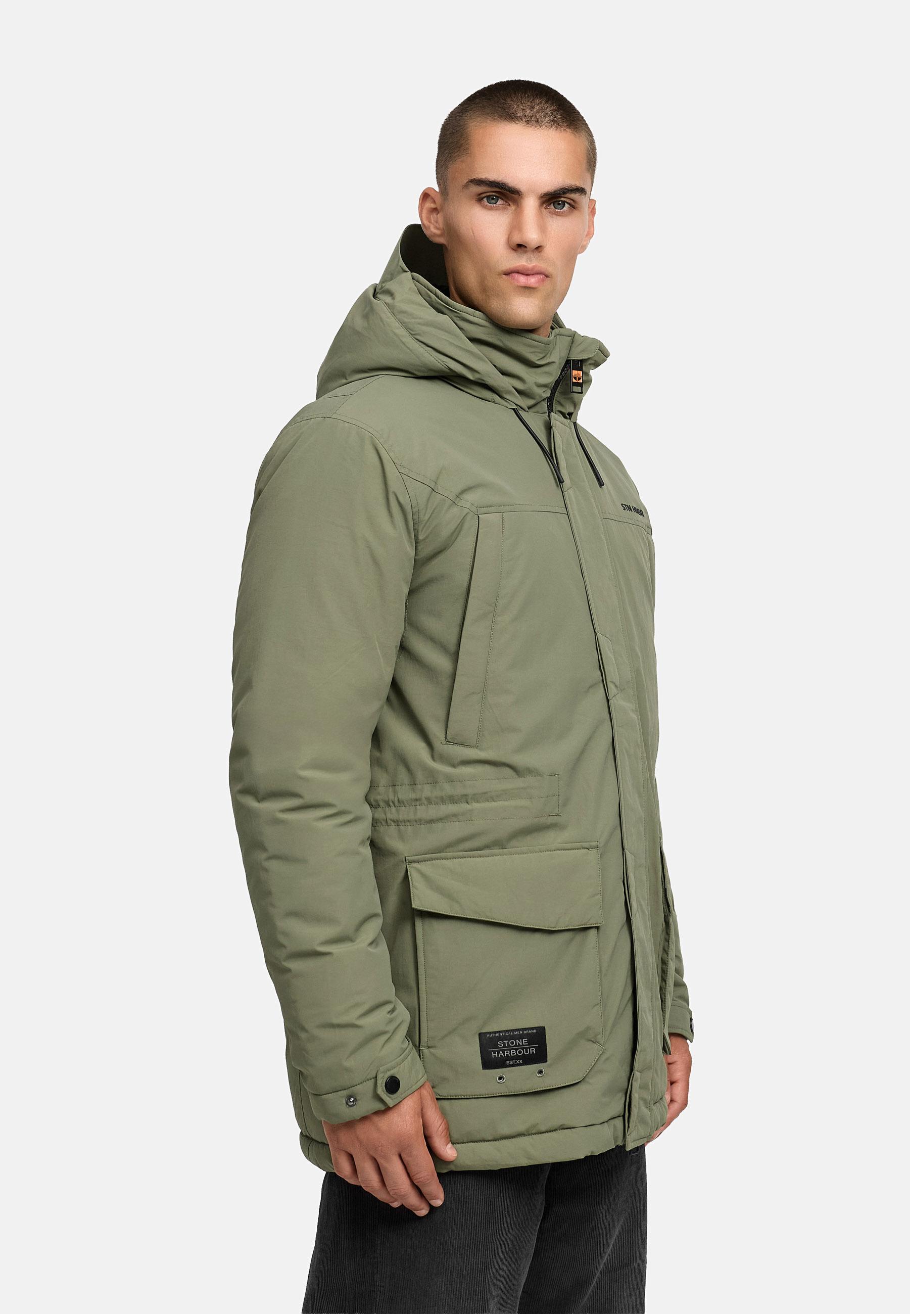 Winterjacke mit Kapuze "Wadiim XX" Dusty Olive