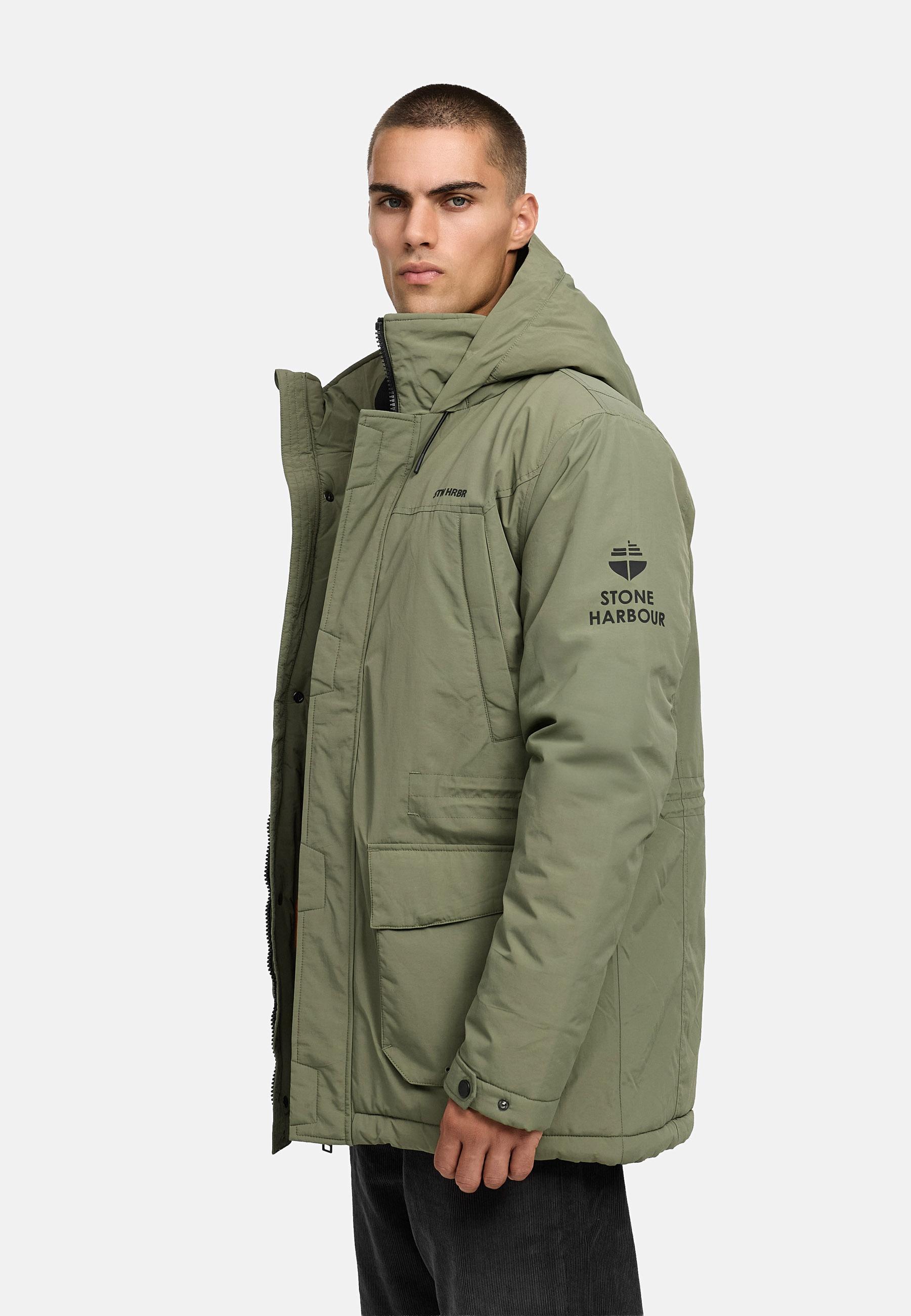 Winterjacke mit Kapuze "Wadiim XX" Dusty Olive