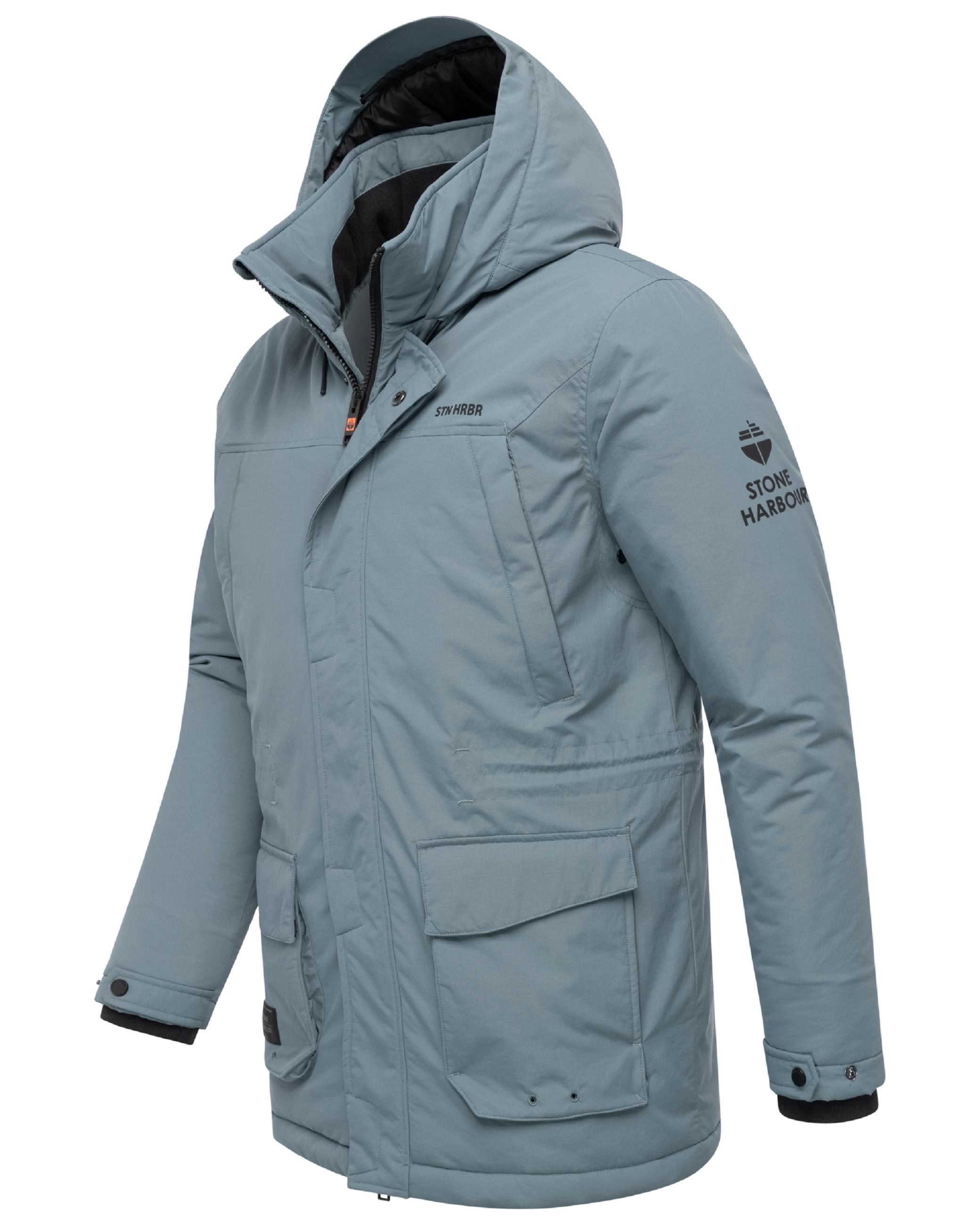 Winterjacke mit Kapuze "Wadiim XX" Stormy Blue