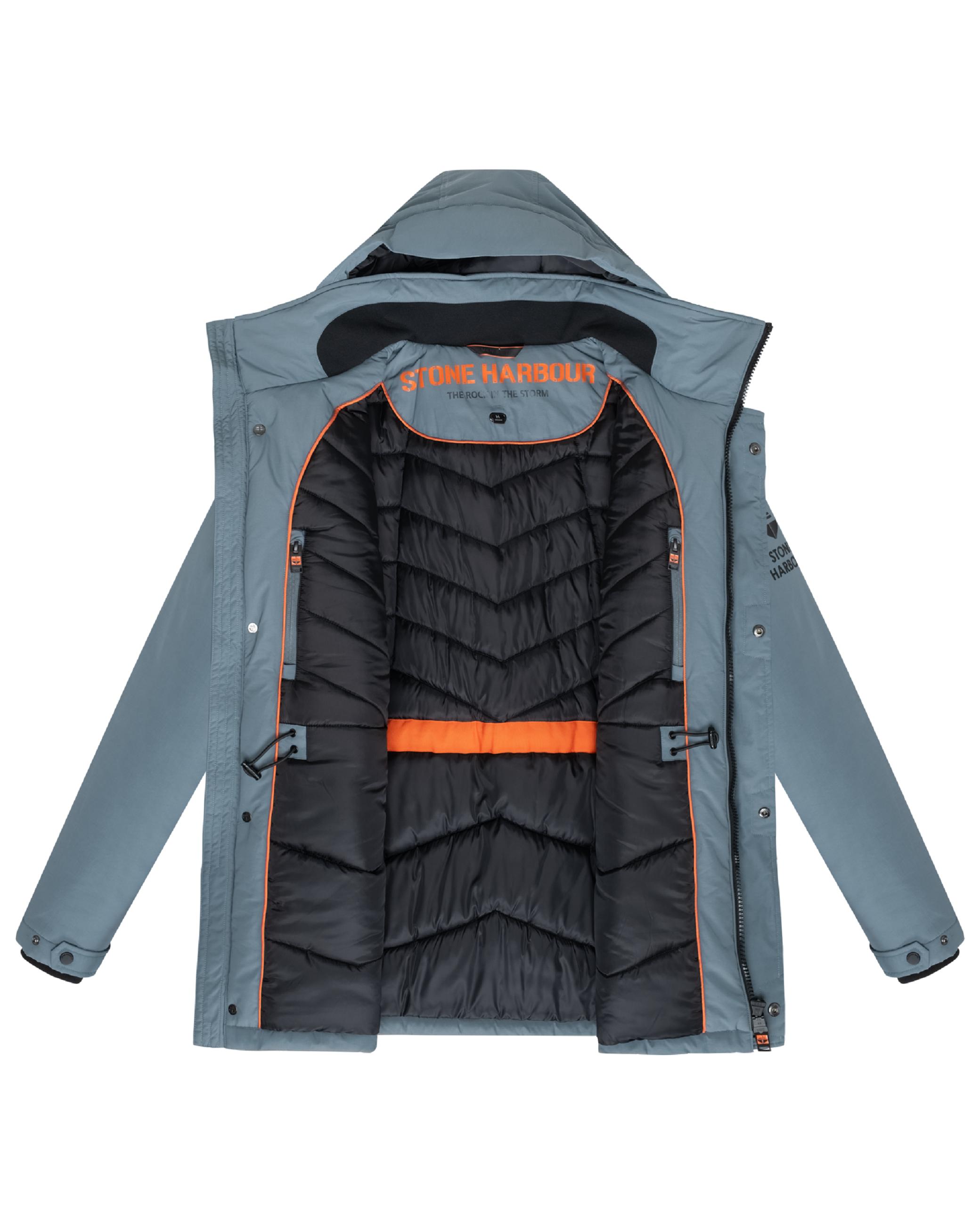 Winterjacke mit Kapuze "Wadiim XX" Stormy Blue