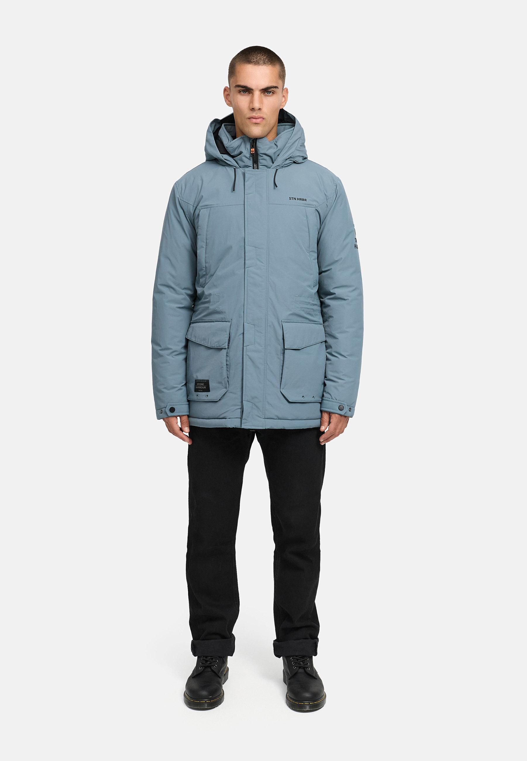 Winterjacke mit Kapuze "Wadiim XX" Stormy Blue