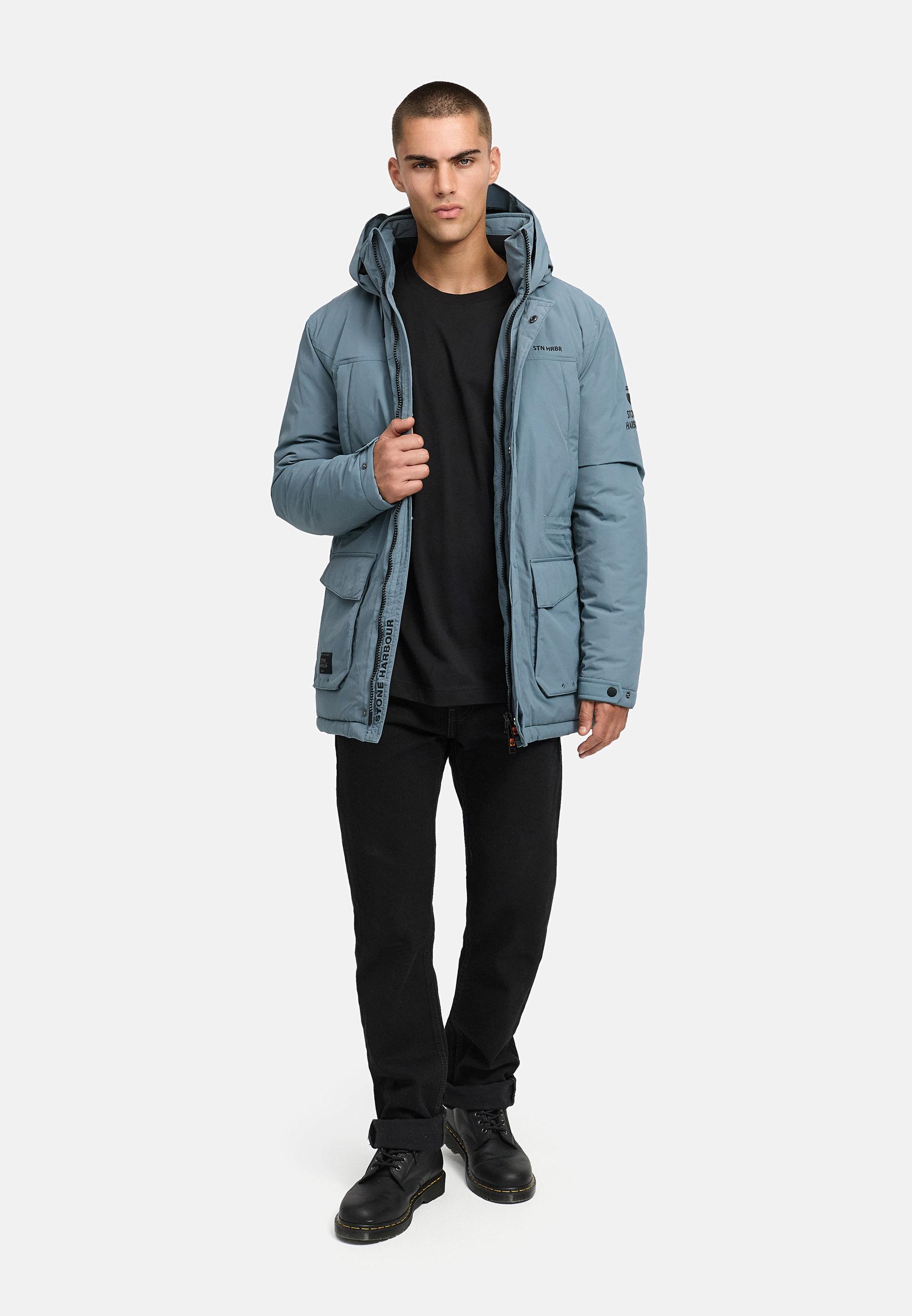Winterjacke mit Kapuze "Wadiim XX" Stormy Blue