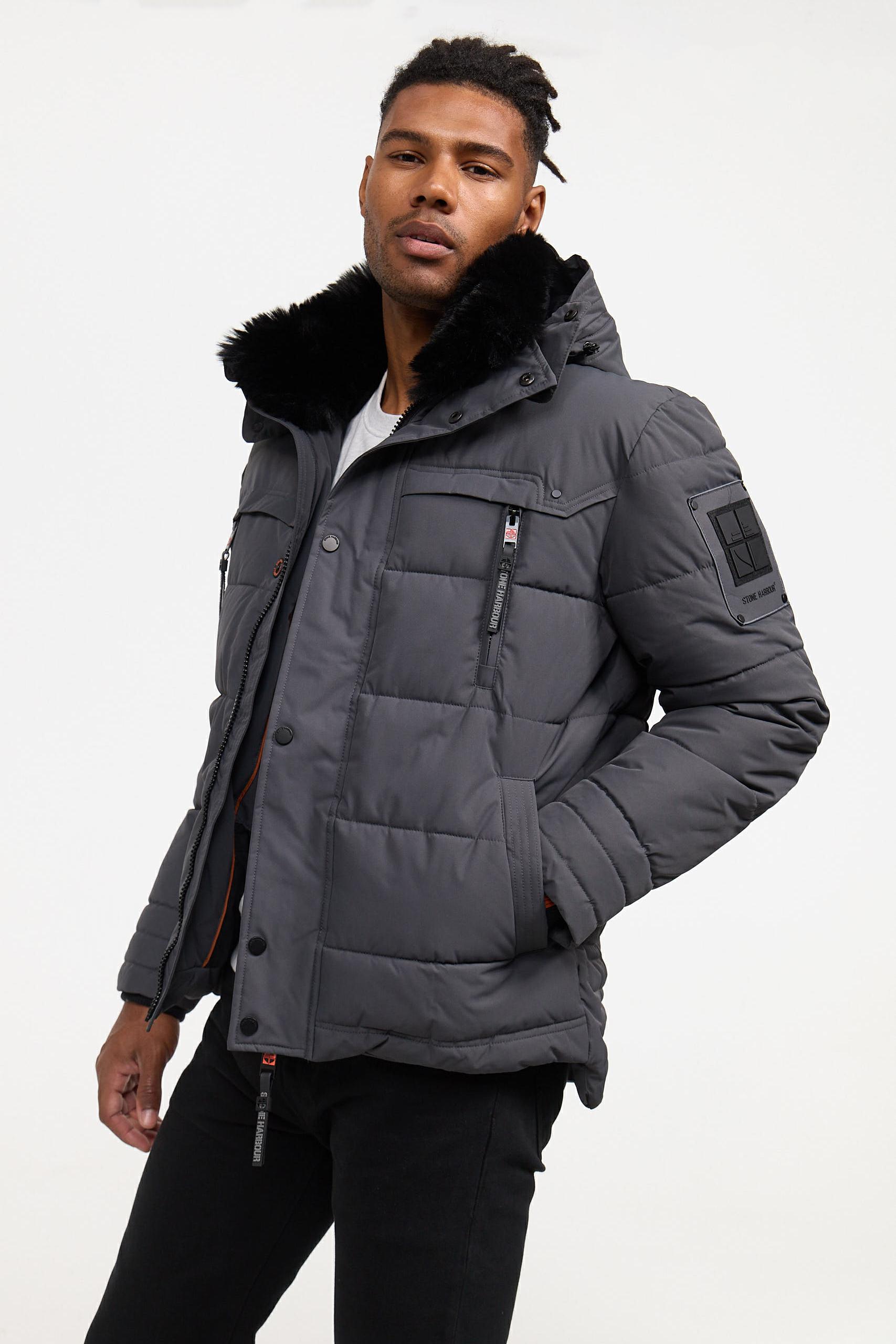 Winter Steppjacke "Witaas" Anthracite