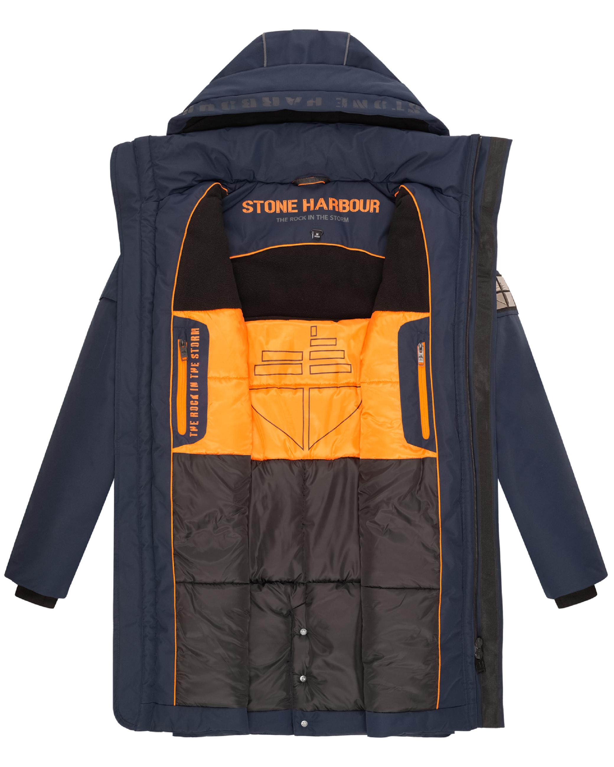 Warmer Herren Wintermantel mit Kapuze "Xandroo XX" Navy