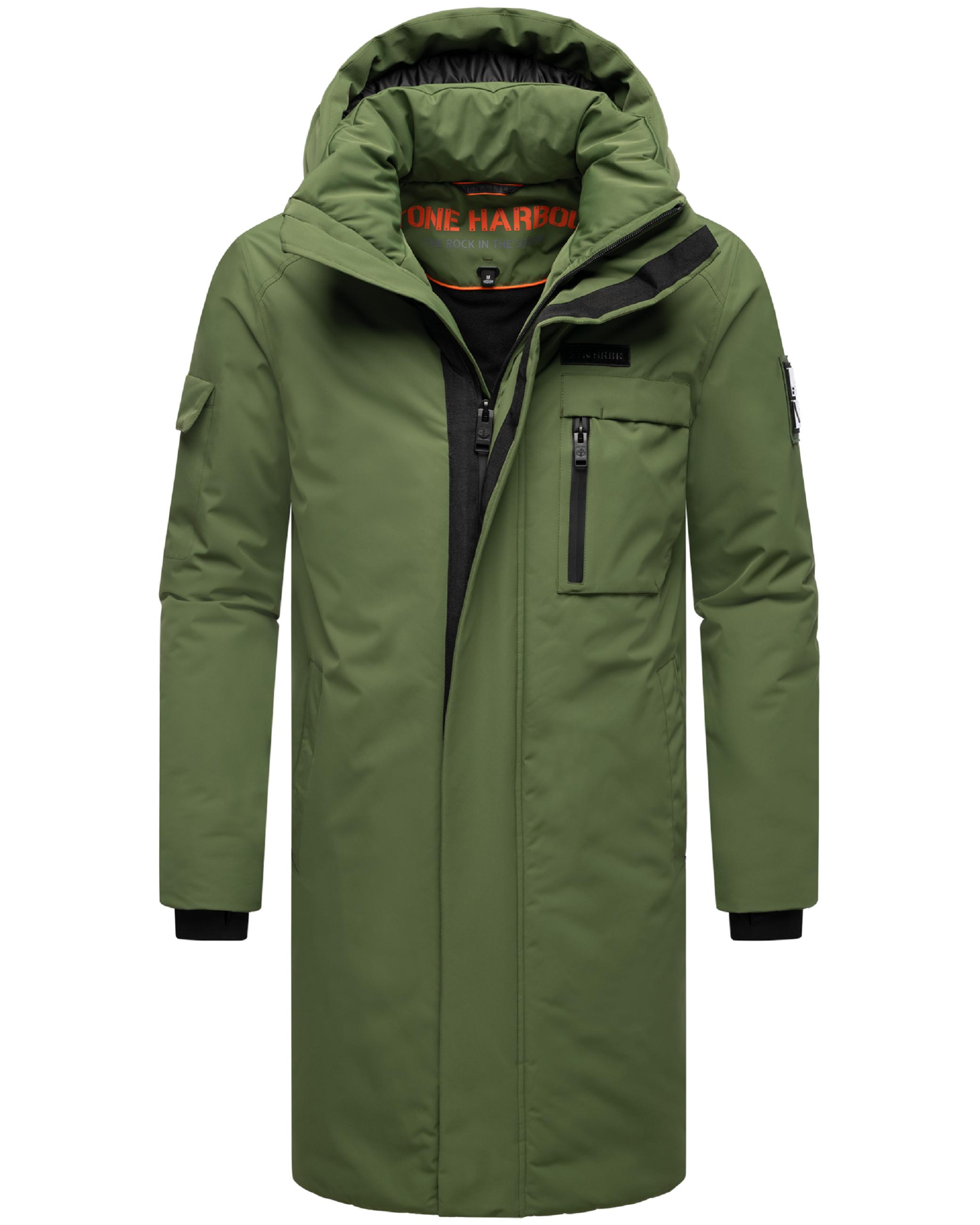 Warmer Herren Wintermantel mit Kapuze "Xandroo XX" Pine Olive