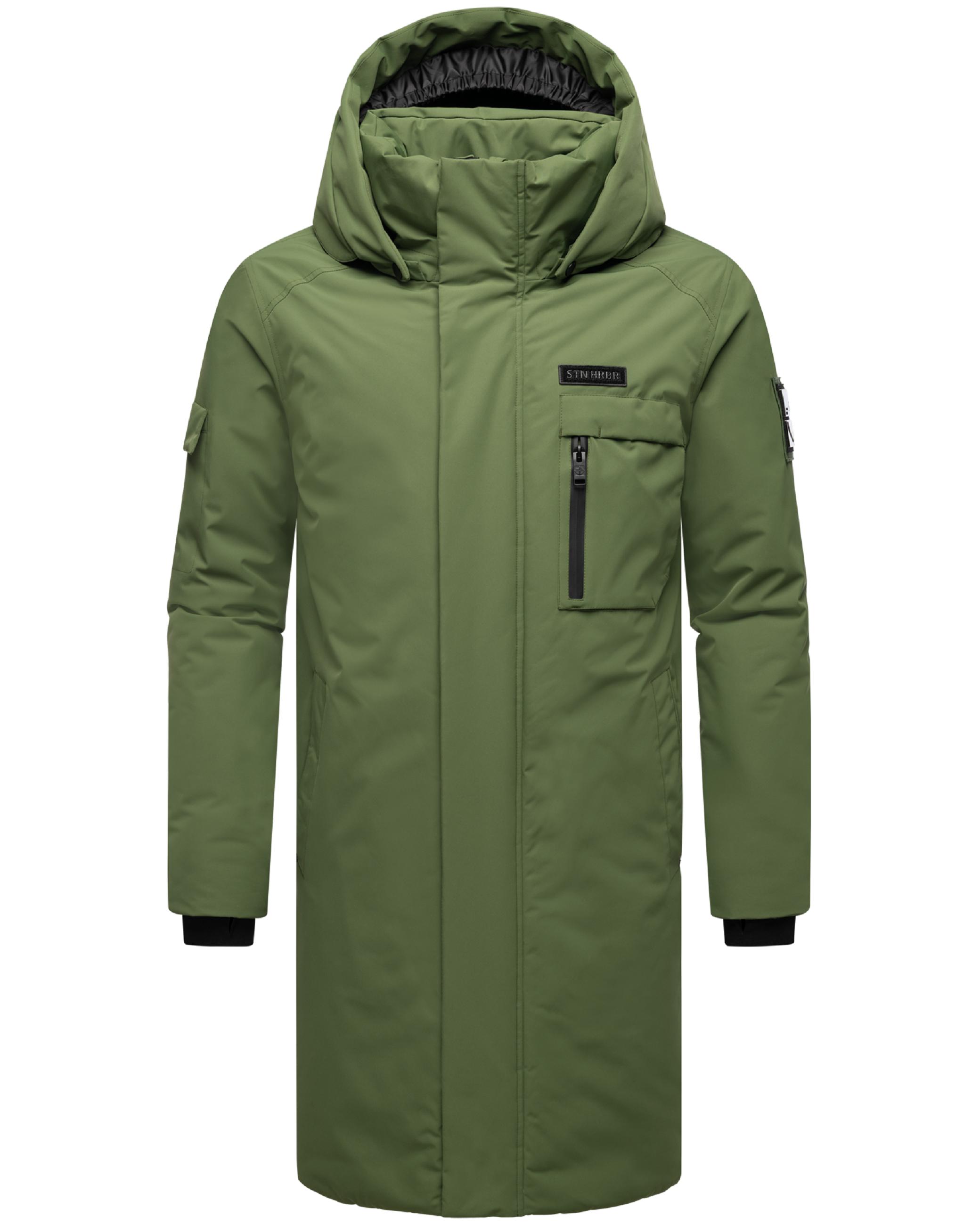 Warmer Herren Wintermantel mit Kapuze "Xandroo XX" Pine Olive