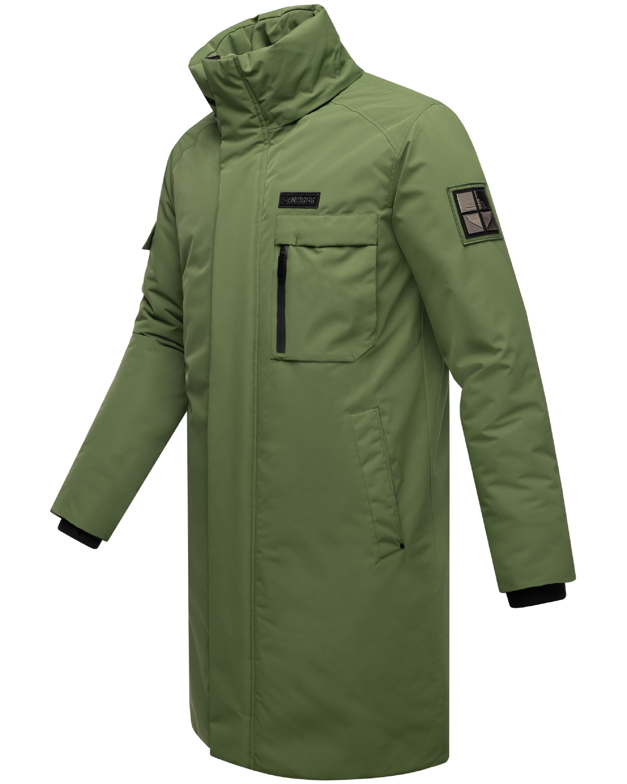 Warmer Herren Wintermantel mit Kapuze "Xandroo XX" Pine Olive