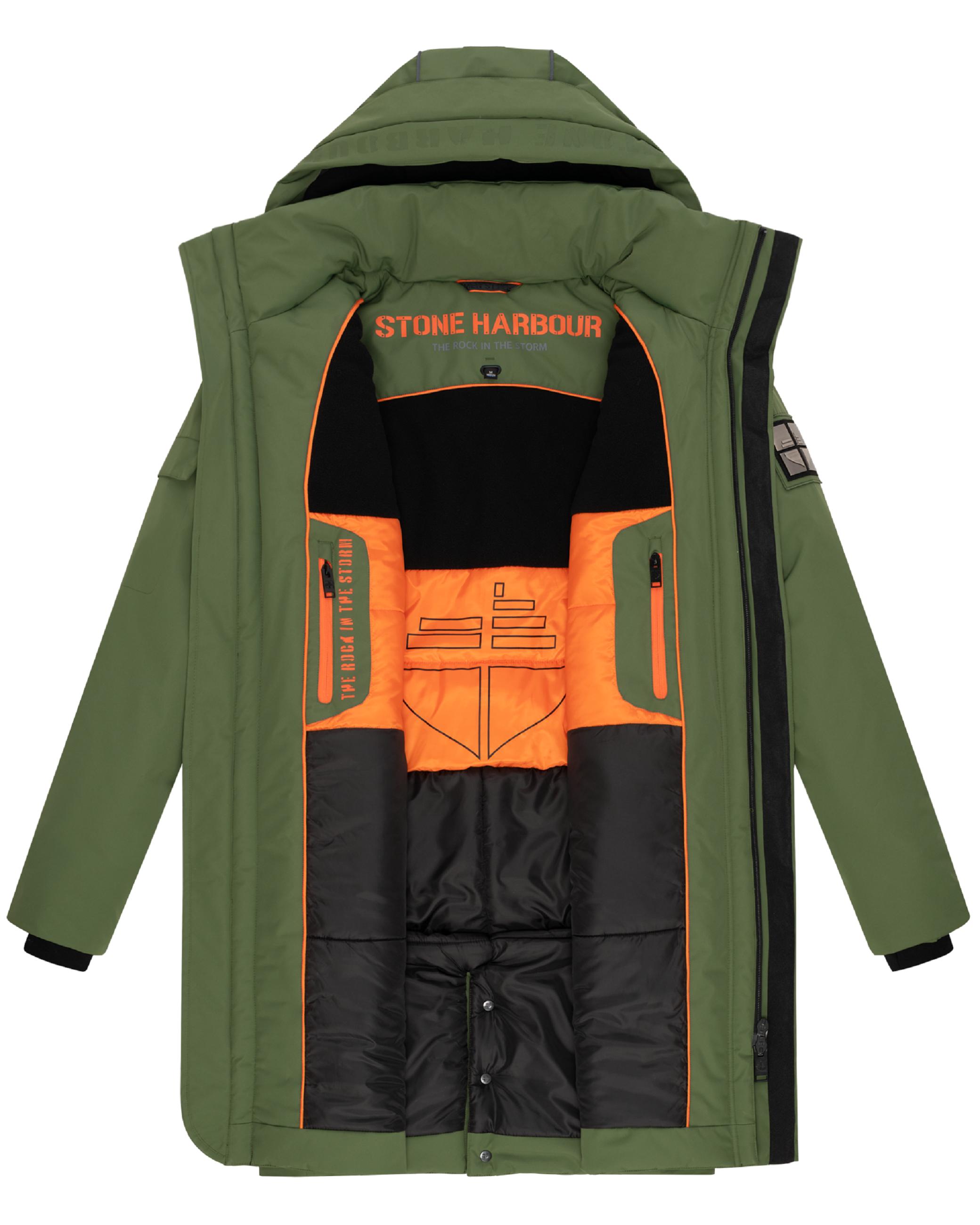 Warmer Herren Wintermantel mit Kapuze "Xandroo XX" Pine Olive