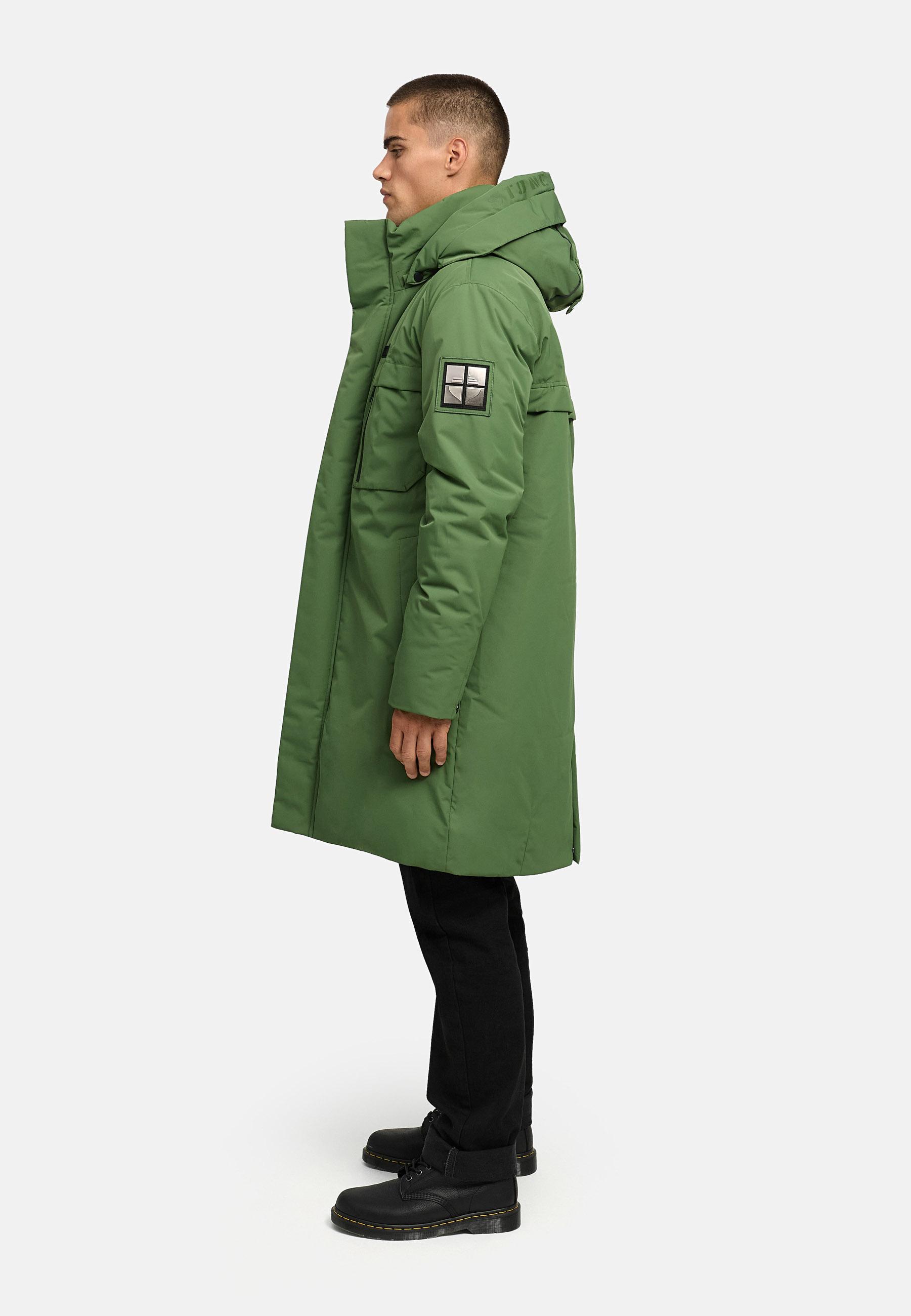 Warmer Herren Wintermantel mit Kapuze "Xandroo XX" Pine Olive