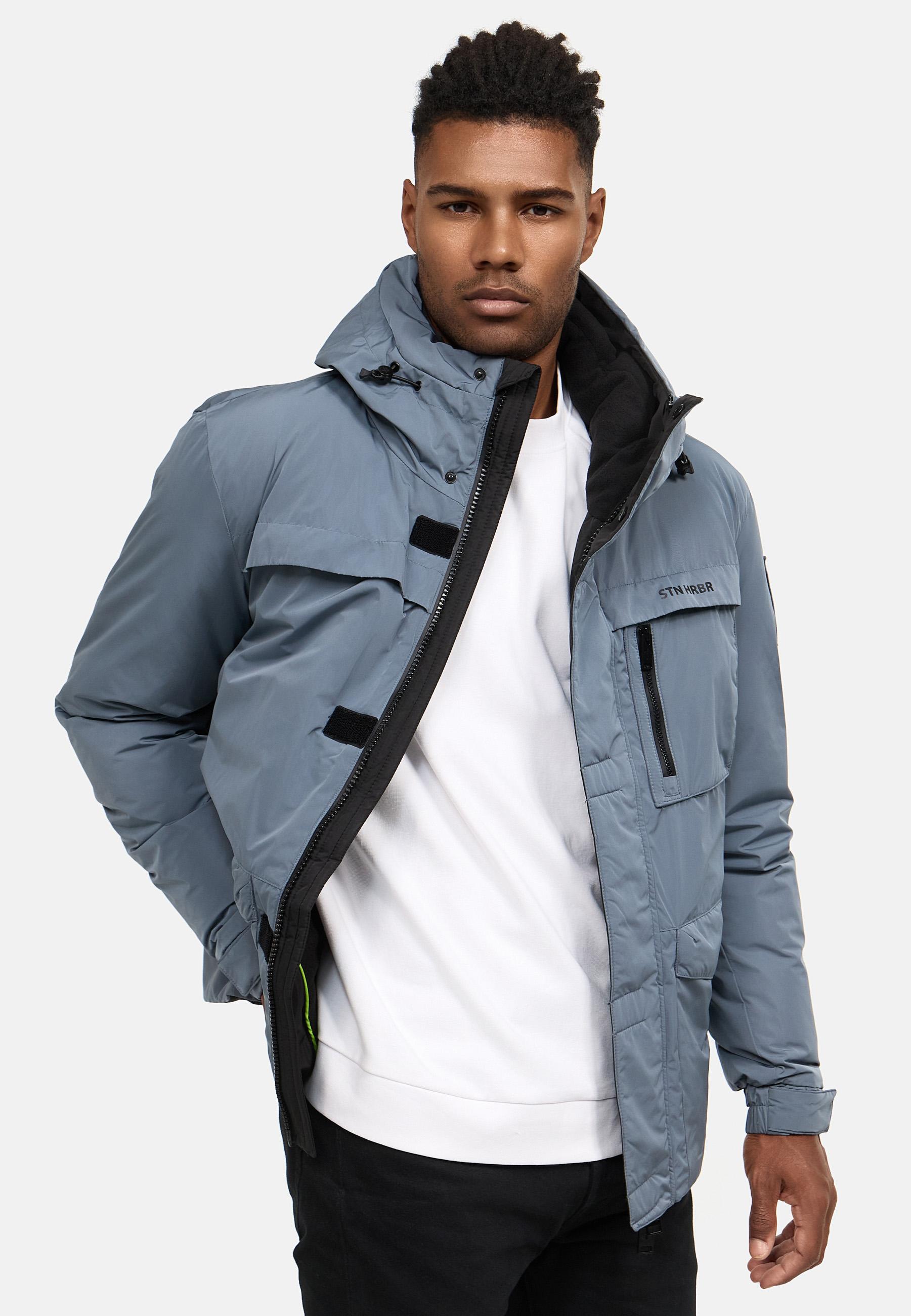Fleece-gefütterte Winterjacke "Yorchii XX" Stormy Blue
