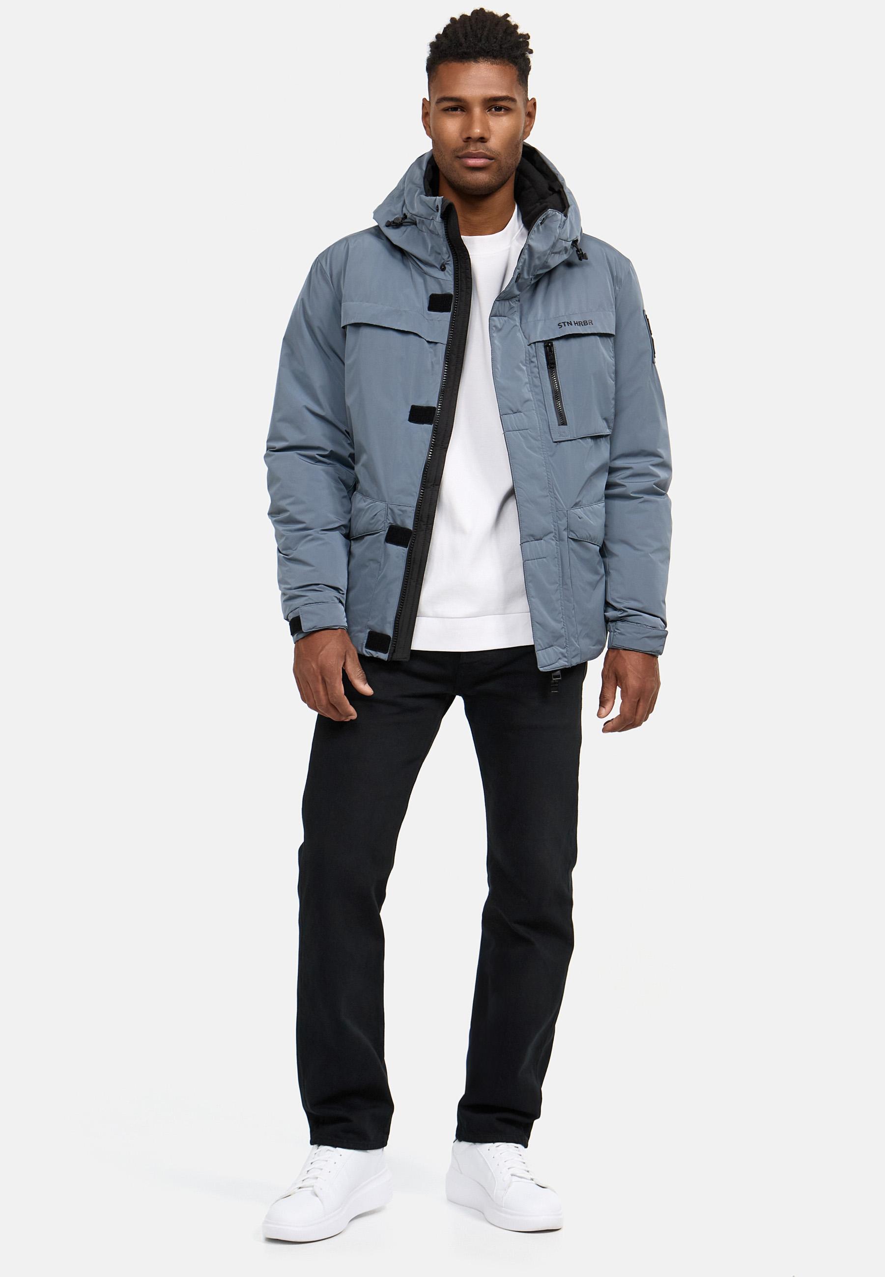 Fleece-gefütterte Winterjacke "Yorchii XX" Stormy Blue