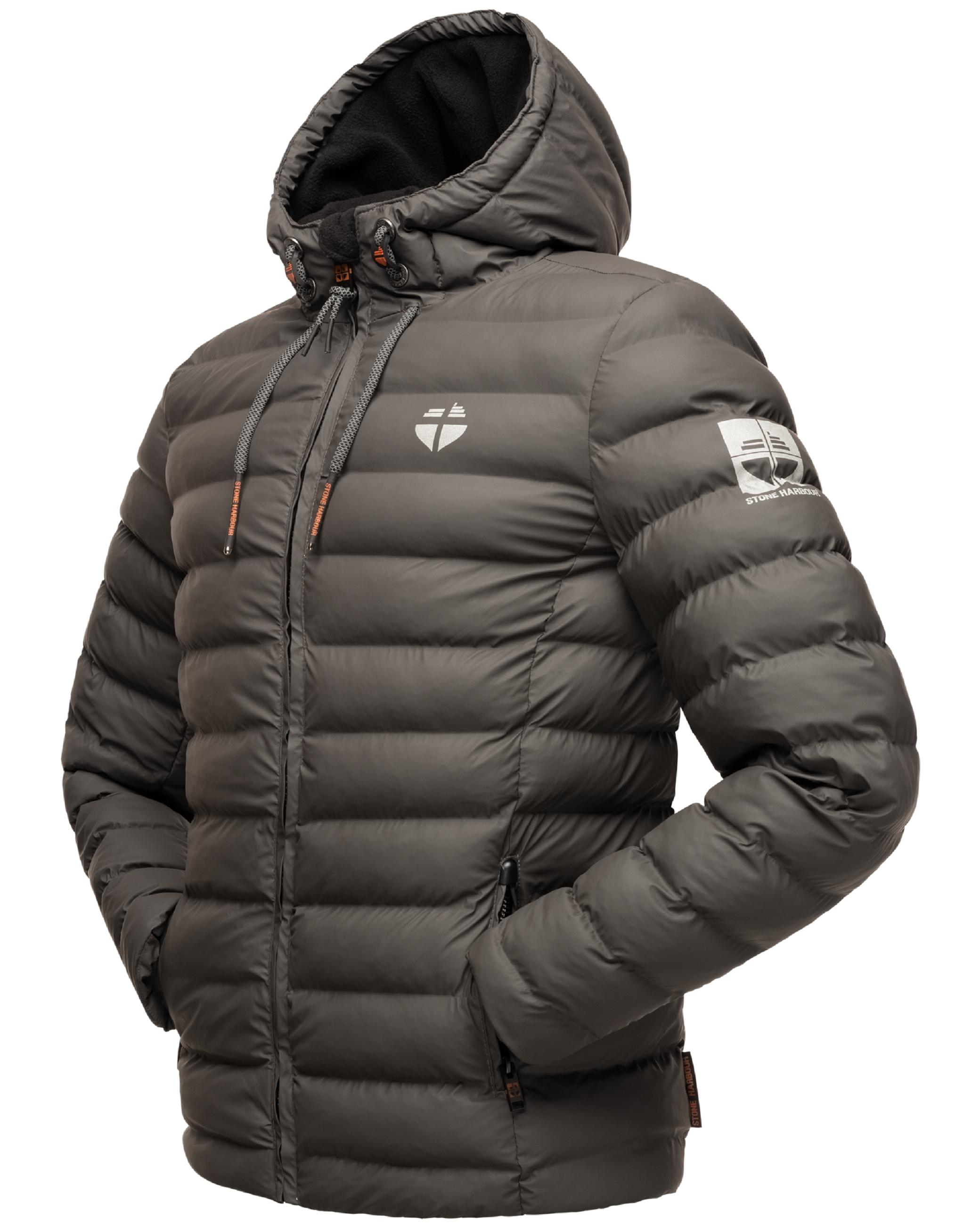 Gefütterte Winter Steppjacke mit Kapuze "Zaharoo" Anthracite