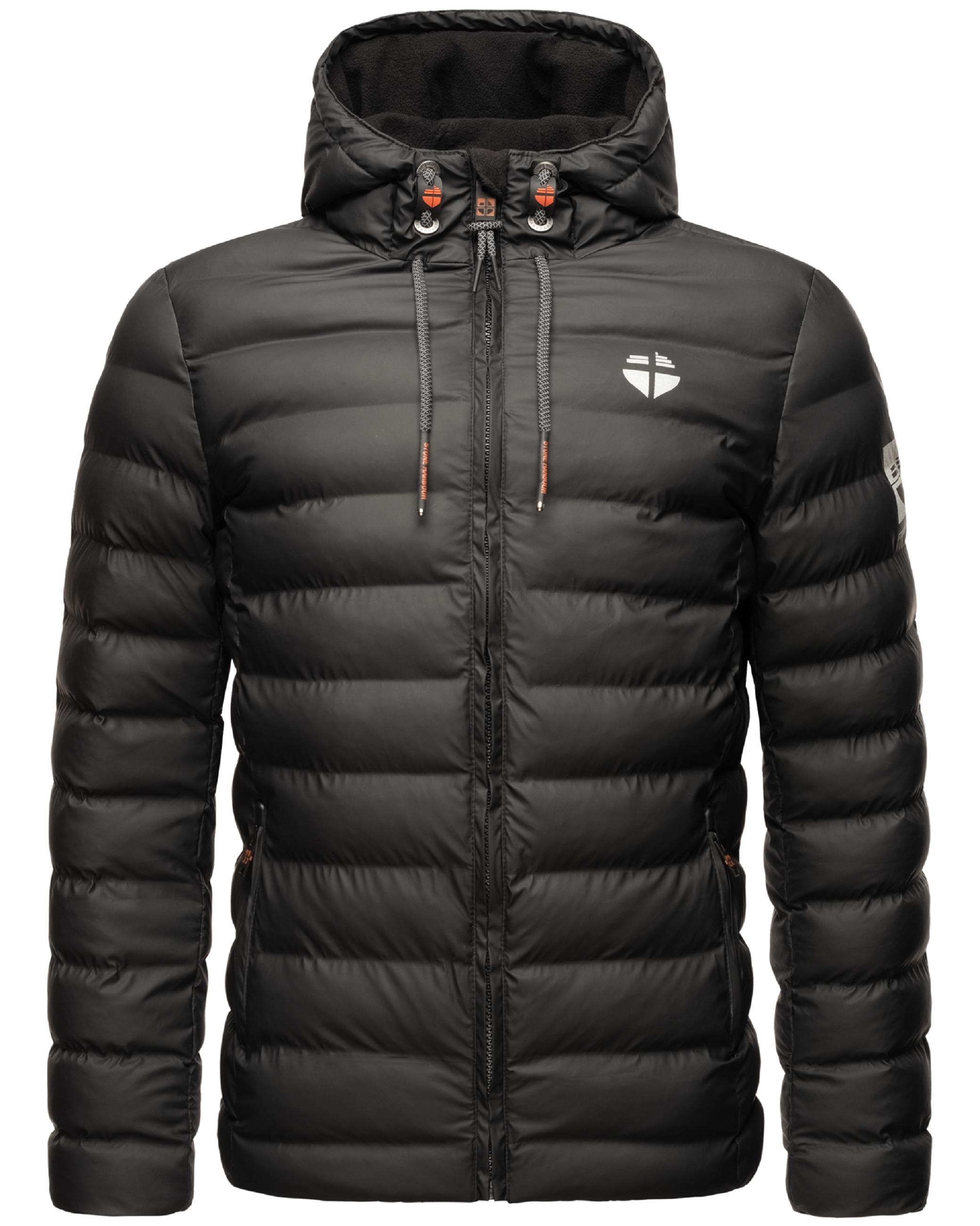 Gefütterte Winter Steppjacke mit Kapuze "Zaharoo" Black