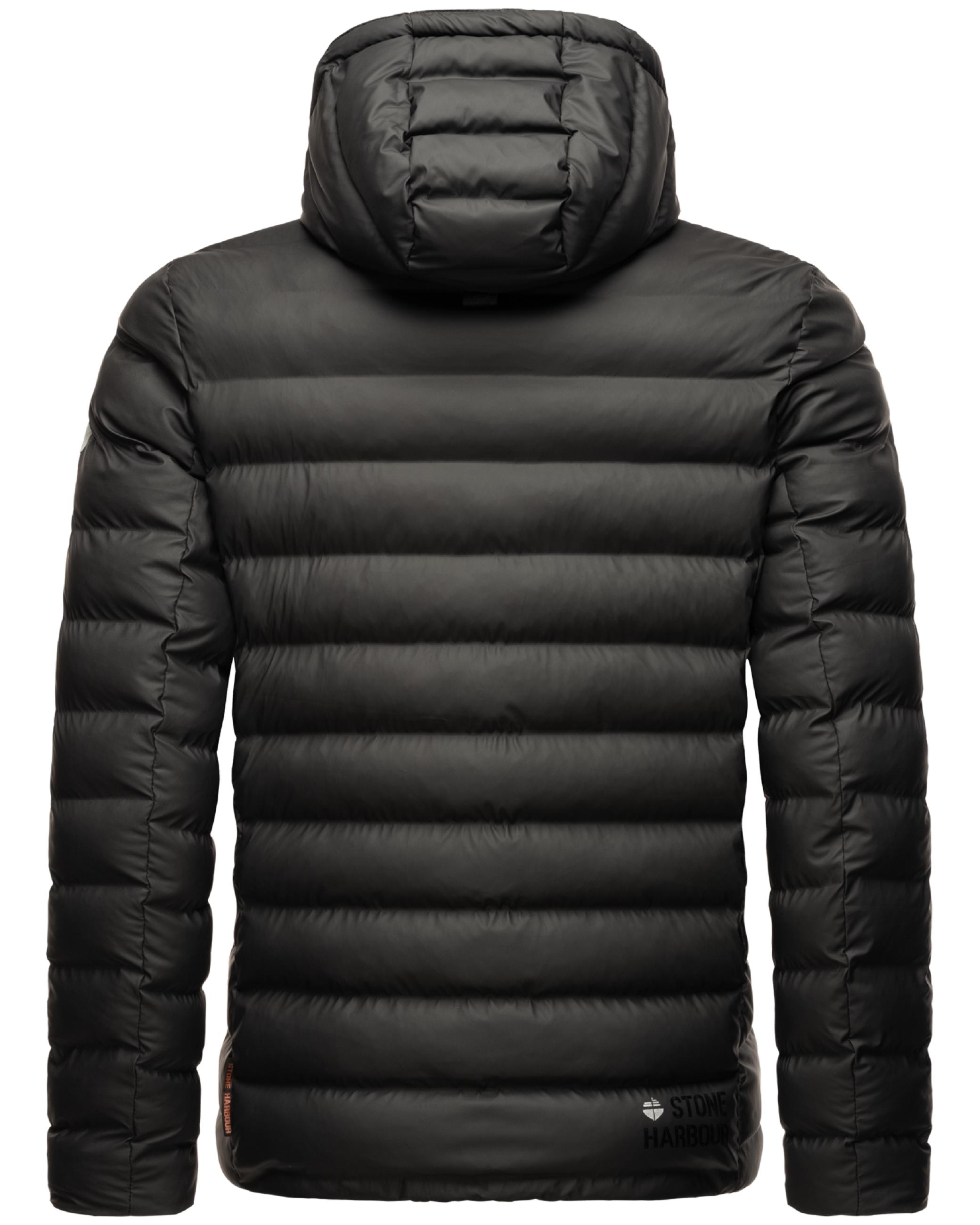 Gefütterte Winter Steppjacke mit Kapuze "Zaharoo" Black