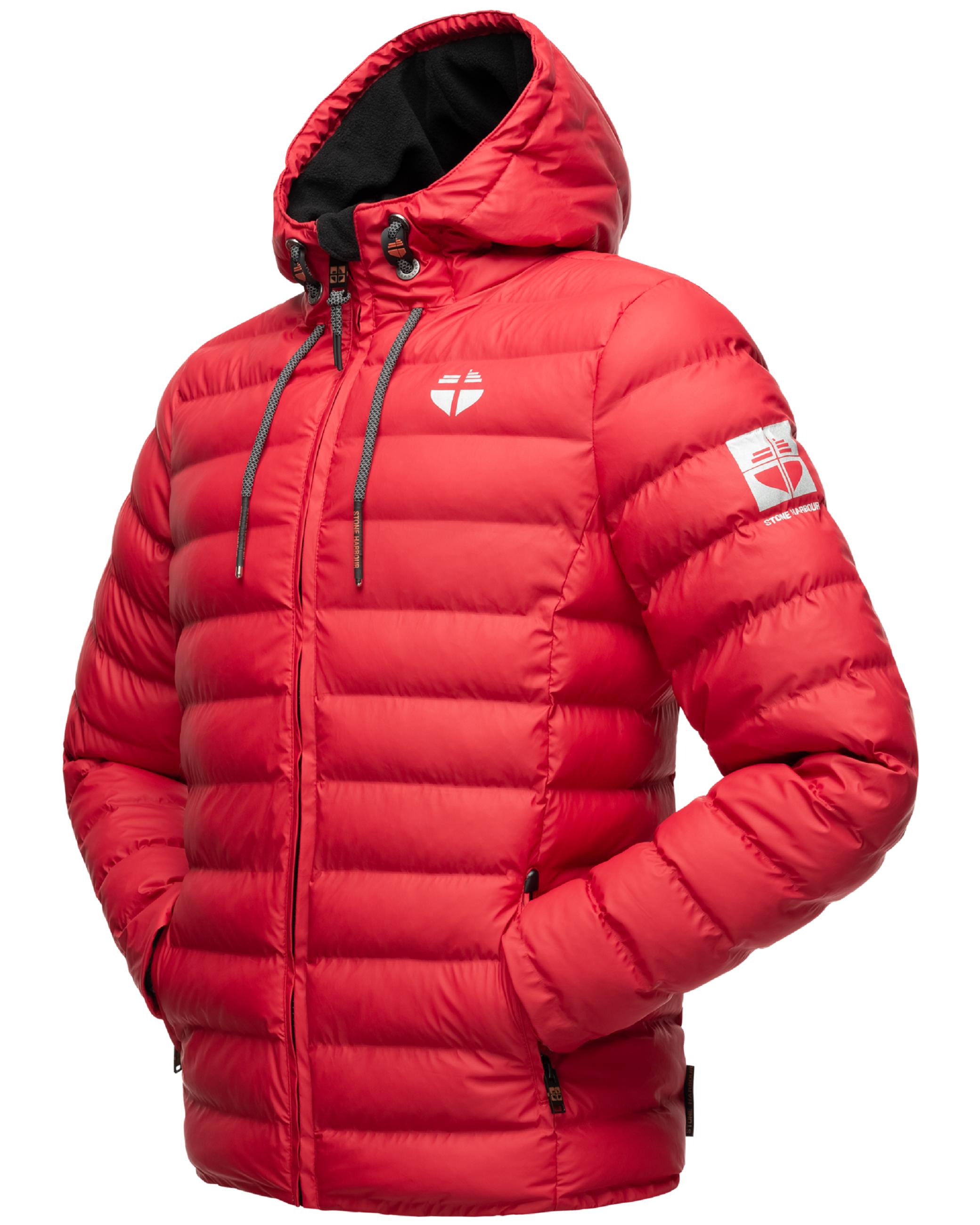 Gefütterte Winter Steppjacke mit Kapuze "Zaharoo" Chili Red